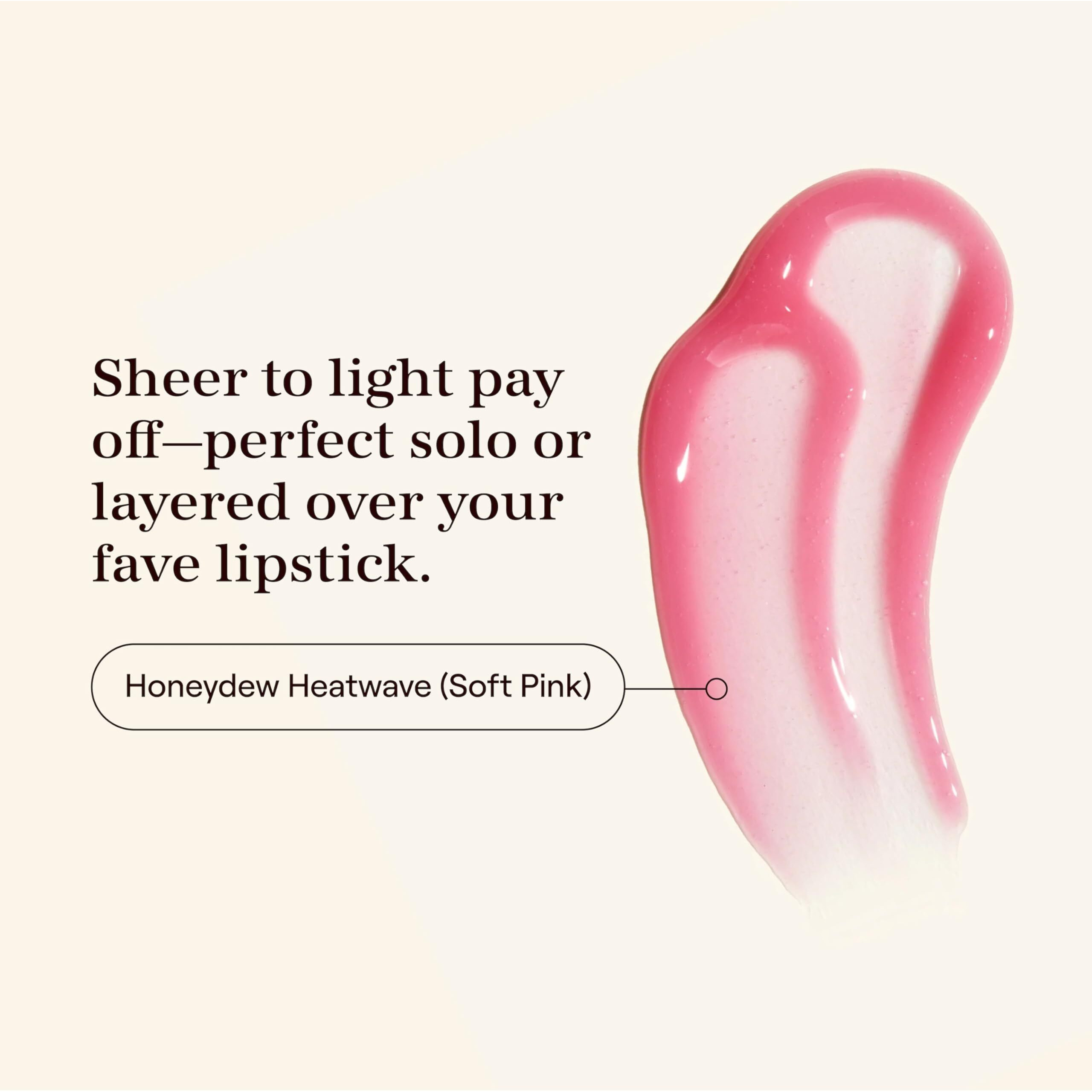 Live Tinted Softgloss Juicy Lip Gloss For Women - Hydrating Non-Sticky Lip Gloss With Hyaluronic Acid, Coconut Oil & Shea Butter - Sheer, Juicy Shine - Honeydew Heatwave .88 Oz