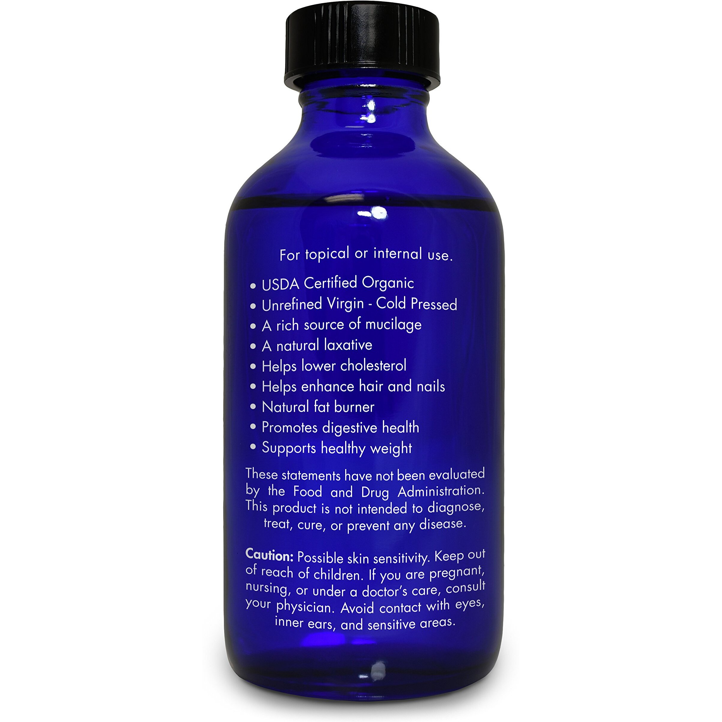 Organic, Flaxseed Oil, Liquid, Supplement, For Cooking, Hair - 100% Pure, Flaxseed Oil, By Zongle Therapeutics, 4 Oz
