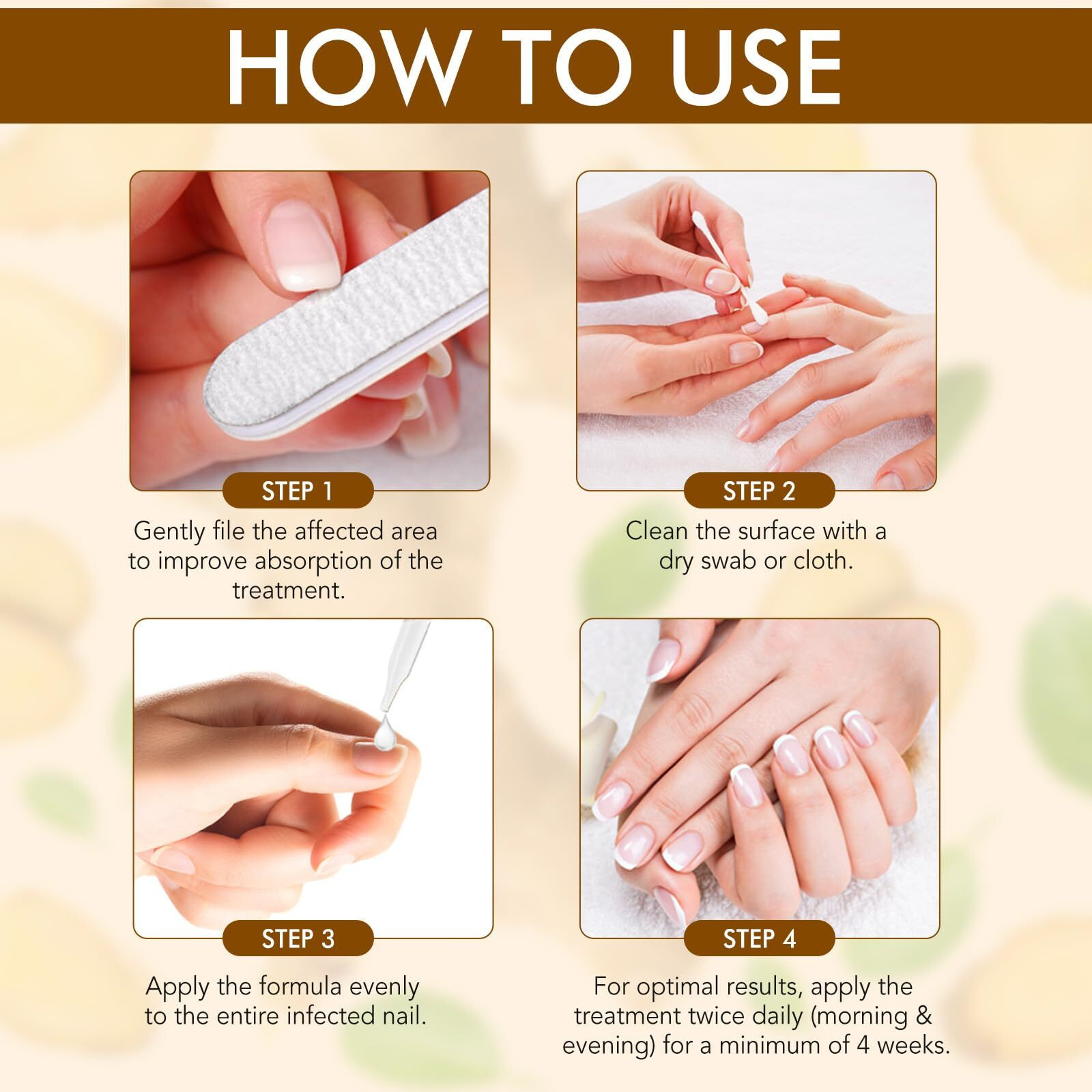 Ginger Nail Strengthener Serum 2Pack- Ginger-Infused Nail Repair Oil For Care, Natural Nail And Strengthener Solution