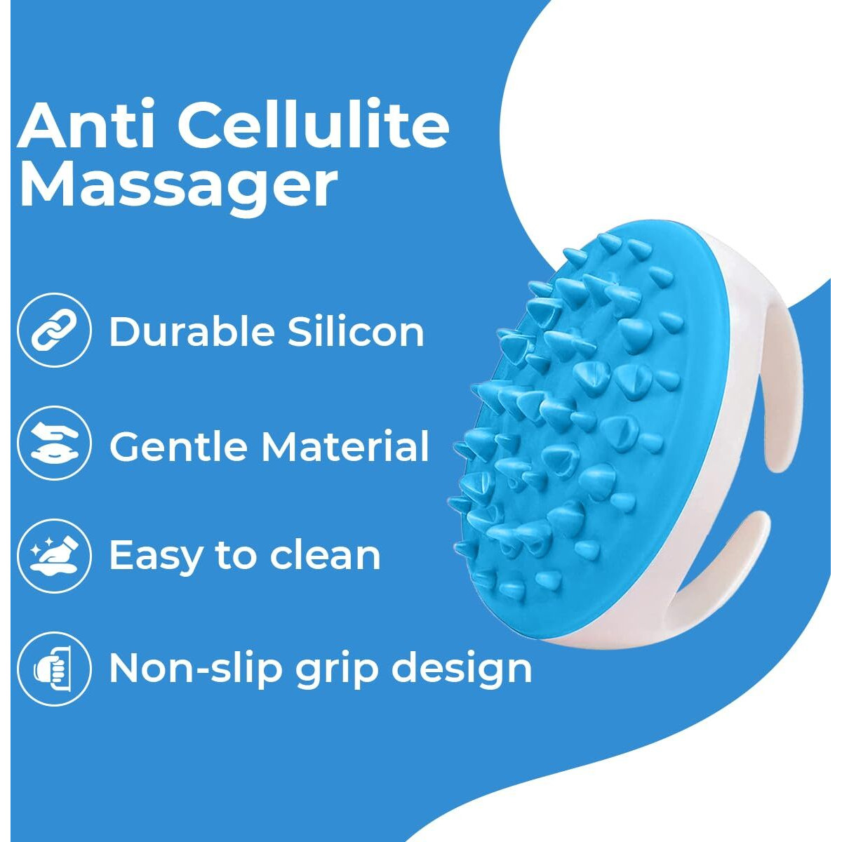 Avalon Care Anti Cellulite Massager Roller - Anticellulite Fascia Blaster For Cellulite Remover - Improves Blood Flow Use Cellulite Brush & Cellulite Roller With Cream Or Oil For Cellulite Treatment
