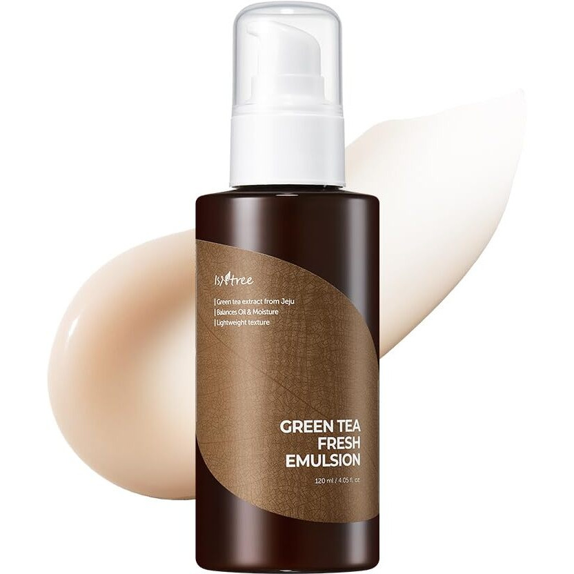 Isntree Green Tea Fresh Emulsion 120Ml 4.05 Fl.Oz | Green Tea Extract From Jeju | Balances Oil & Moisture | Lightweight Texture
