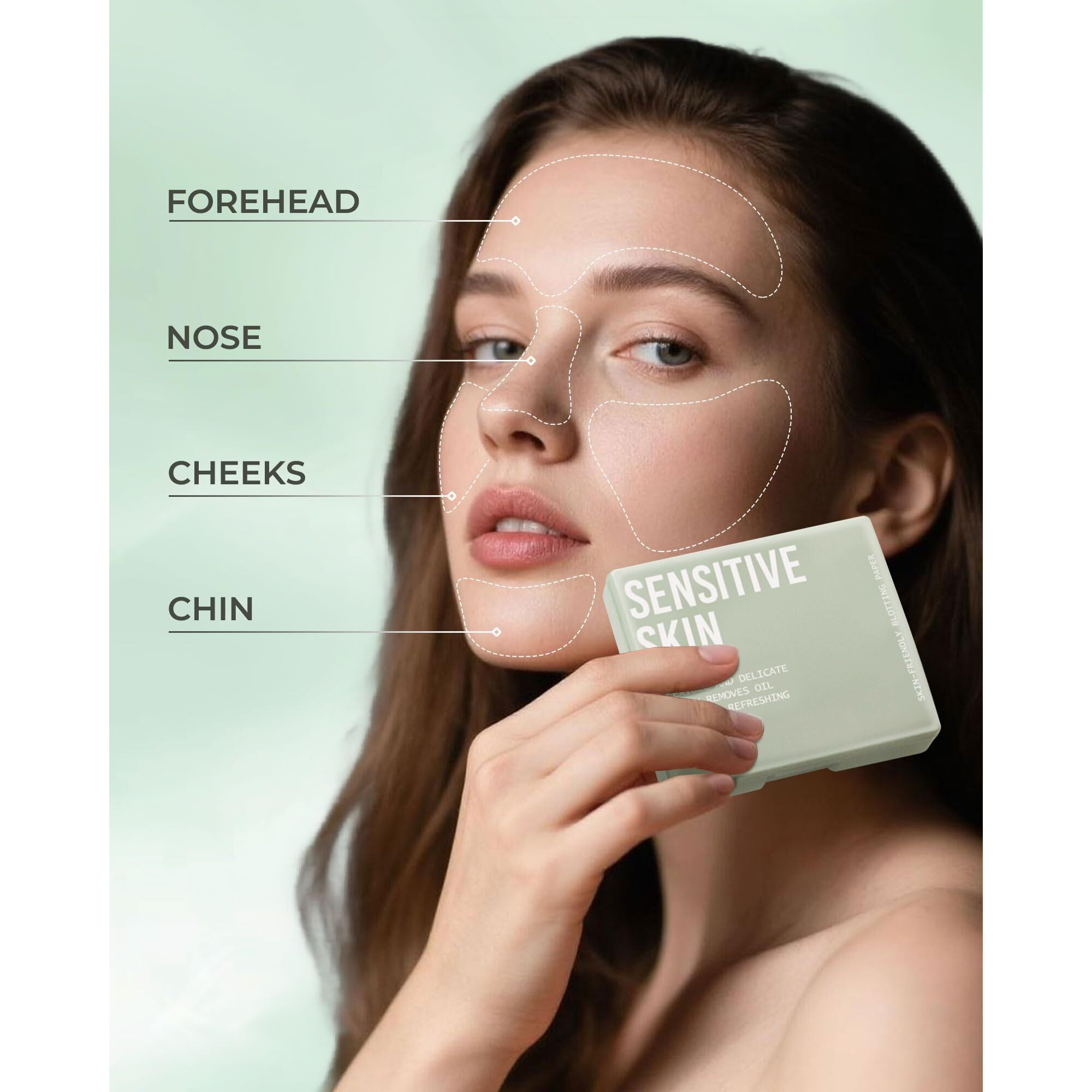 Sumeitang 300 Oil Blotting Sheets For Face With Mirror & Puff Set | Oil Absorbing Sheets For Oily Skin | High-Performance Oil Control | Say Goodbye To Greasy | Summer Essentials For Women