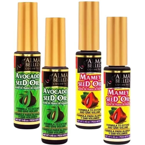 R  Mel (Mascara For Eye Lashes) 2 Avocado & 2 Mamey Seed Oil (4 Pack) To Extend & Give Volume Premium Alma Belleza Quality.