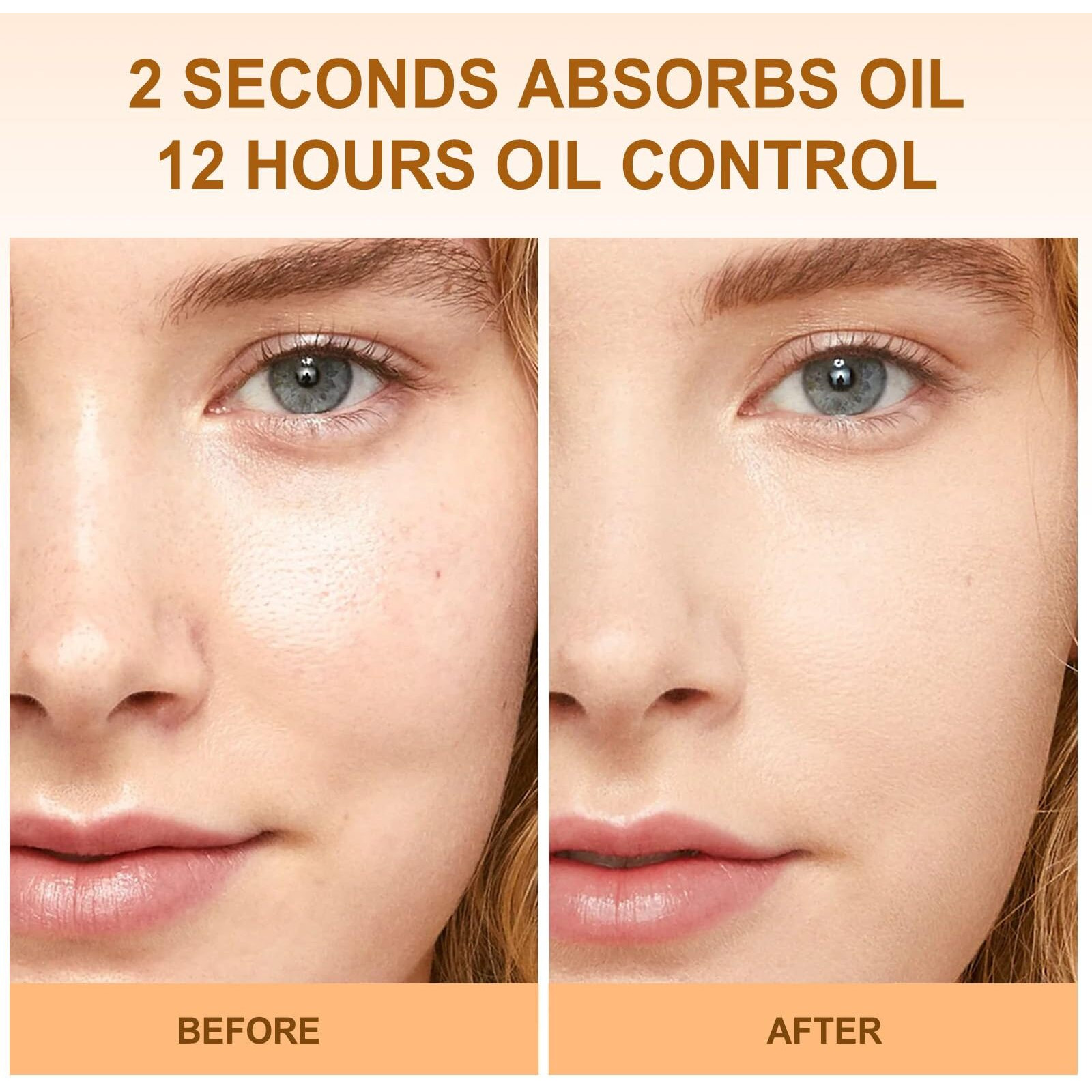 Face Oil Blotting Cushion Instead Of Oil Blotting Paper Sheets For Oily Skin, Oil Absorbing Liquid Mattifying Cushion, Moisturizing & Smoothing Pores With Natural Tea Tree, Oil Control For Make Up