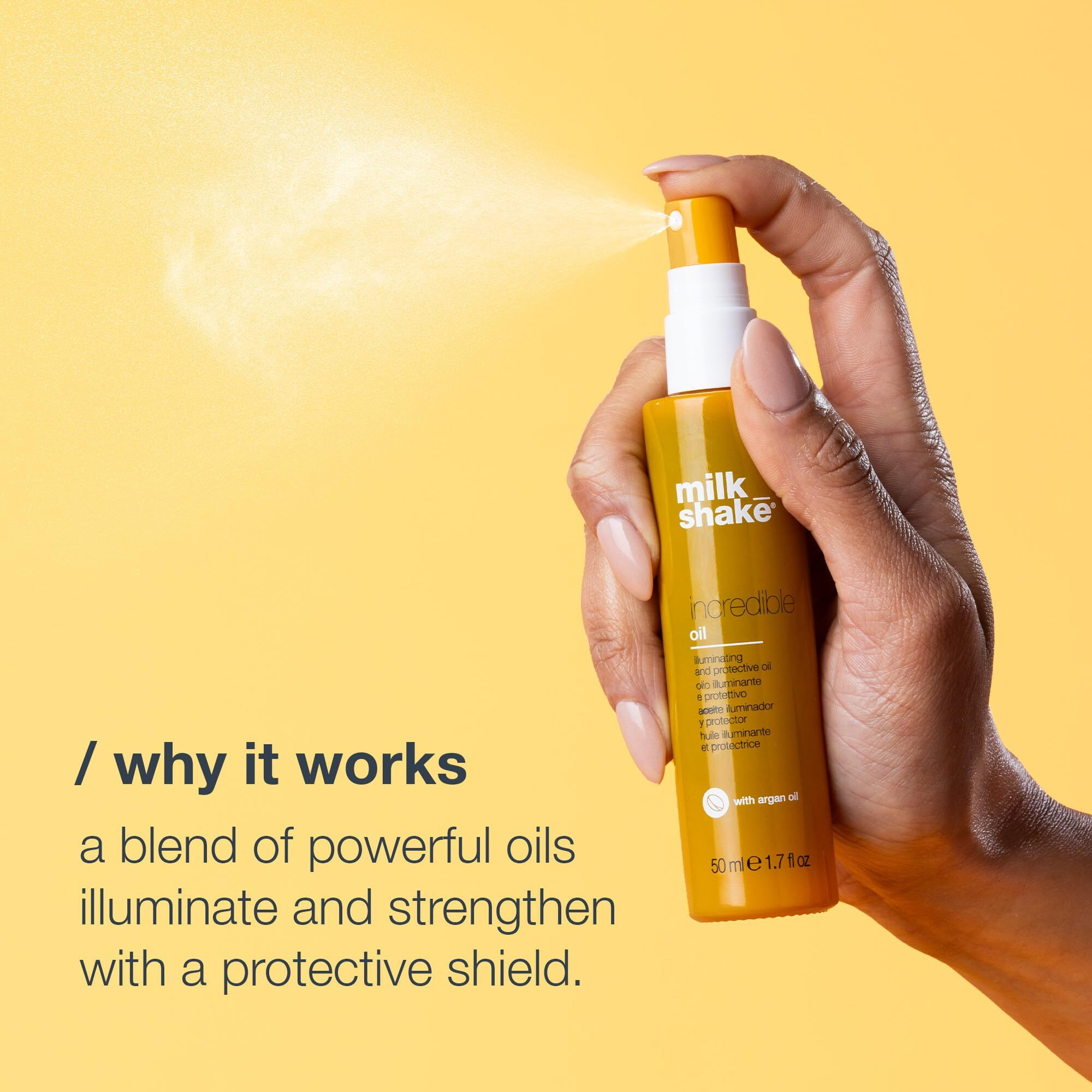 Milk_Shake Incredible Oil - Illuminating And Protective Oil | Shine For Soft & Light Hair | 1.7 Fl Oz (50Ml)