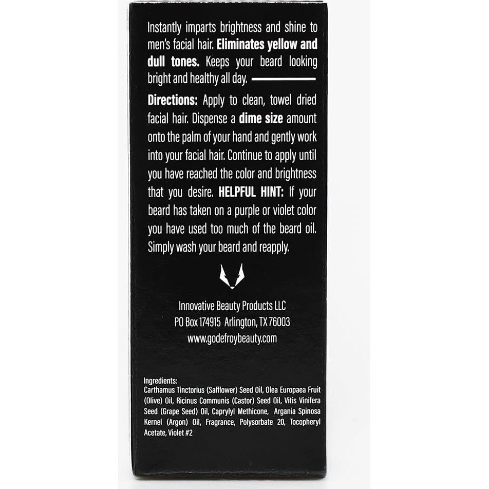 Godefroy Silver Fox | Natural Beard Oil For Gray Hair For Shine And Brightness