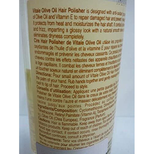 Vitale Vitale Olive Oil Hair Polish 6 Fluid Ounce, White, 6 Fl Ounce