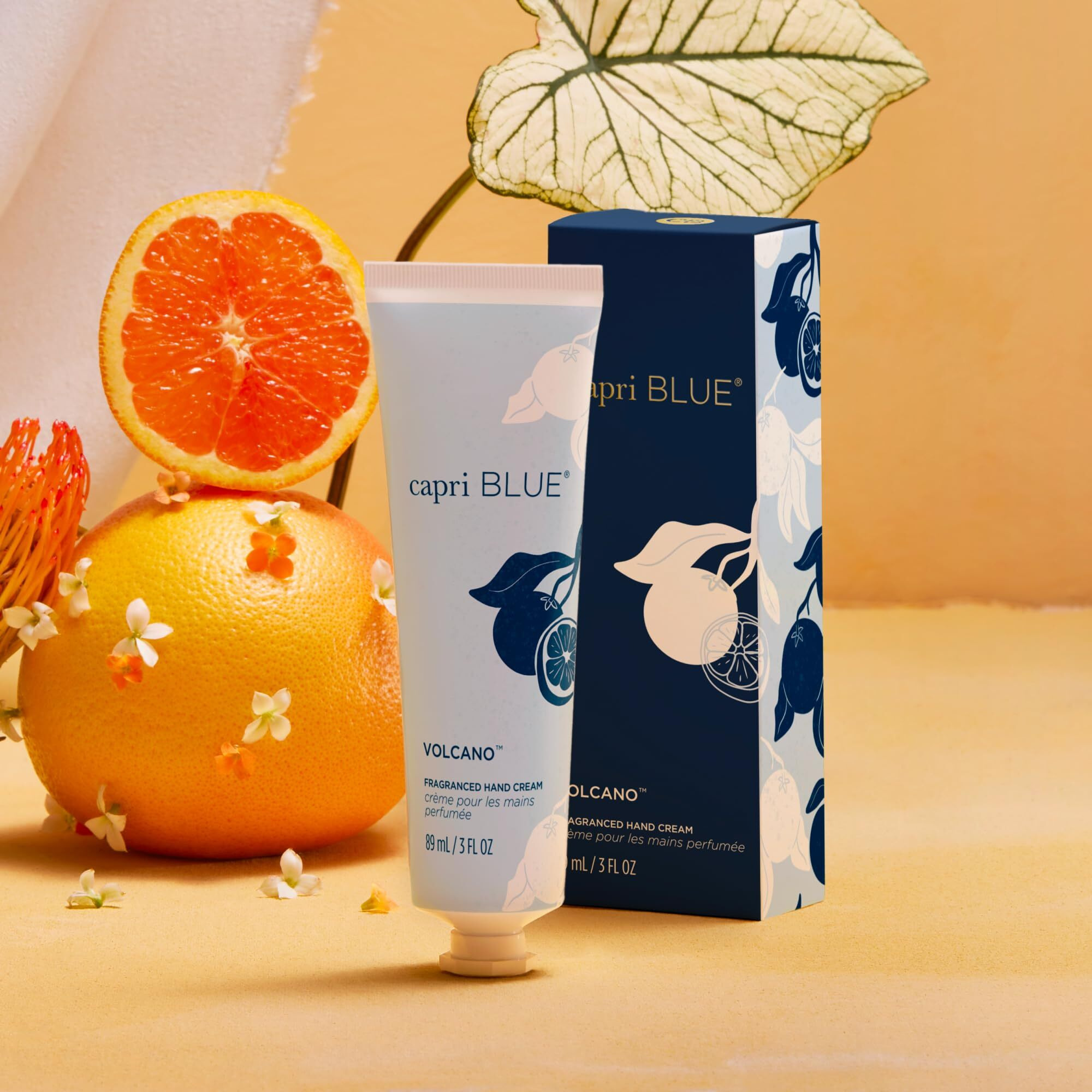 Capri Blue Moisturizing Hand Cream Travel Size - Flora Edit Collection - Nourishing Hand Cream For Dry Cracked Hands With Jojoba Oil & Shea Butter - Skin Care (Volcano, 3 Oz Pack Of 2)