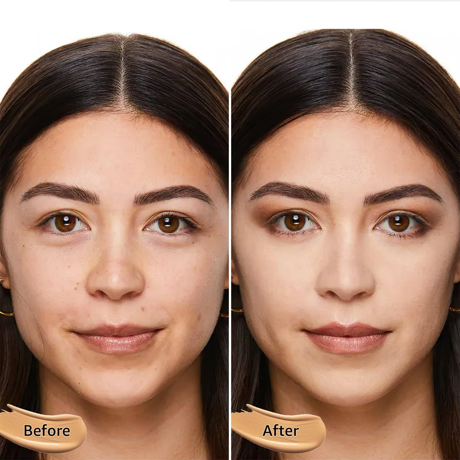 Mushroom Head Air Cushion Cc Cream Foundation Full Coverage Moisturizing Oil Control Waterproof Long-Lasting Even Skin Tone Natural Cream Foundation For Mature Skin (Natural)