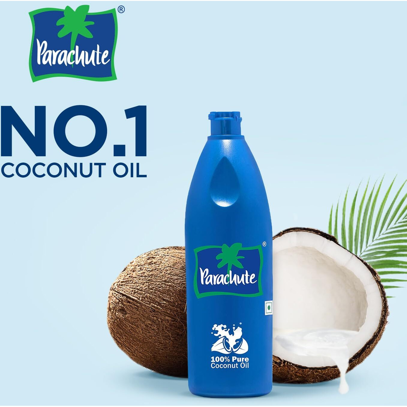 Parachute 100% Pure And Natural Unrefined Coconut Oil | No Chemicals & Added Preservatives | 18.8 Fl Oz