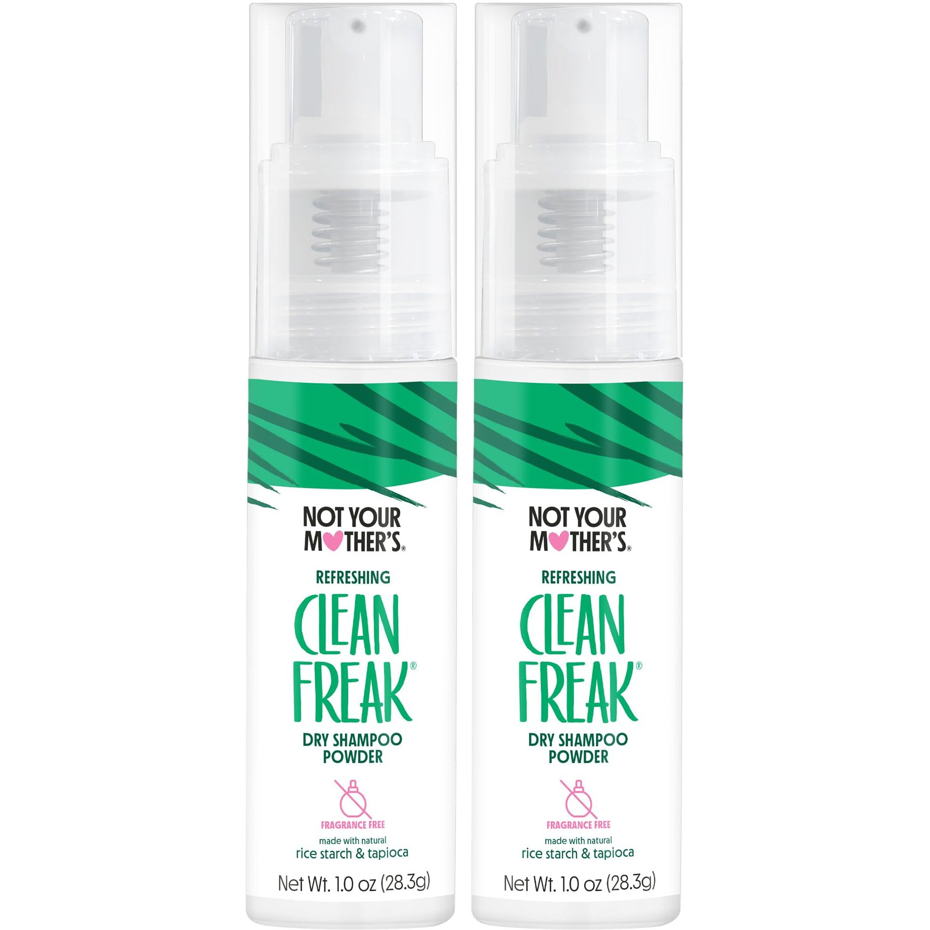 Not Your Mother's Clean Freak Unscented Dry Shampoo Powder (2-Pack) - 1 Oz - Dry Shampoo Absorbs Excess Hair Oil - Essentials For All Hair Types