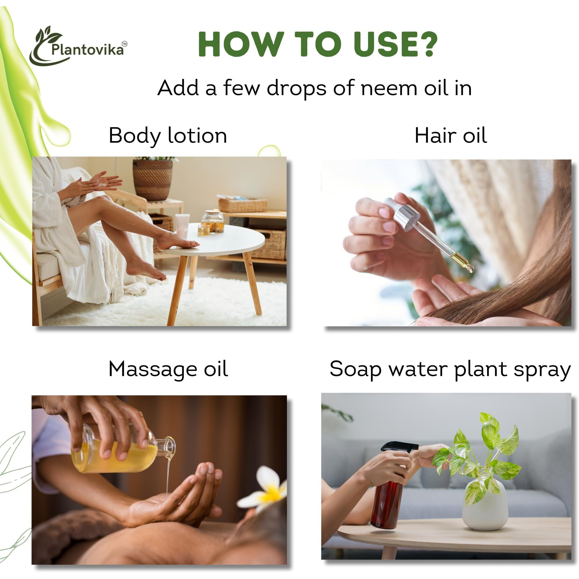 Plantovika Pure Neem Oil For Plant Spray (16 Oz), 100% Pure And Cold Pressed, Safe For Pets And Dogs (16, Ounces)
