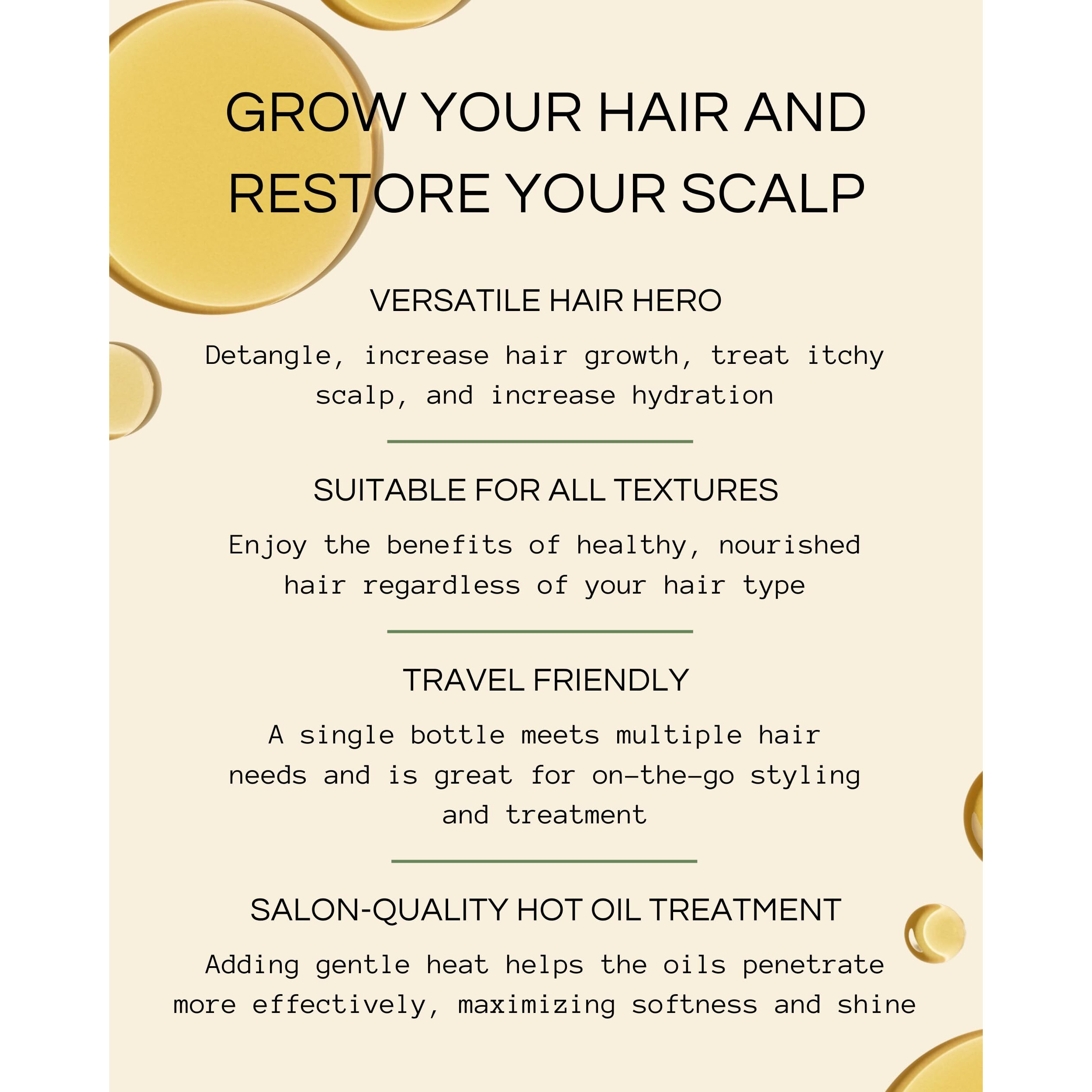 Righteous Roots Hair Oil For Hair Growth, Anti Frizz And Thickener (4 Fl Oz, Pack Of 2) - Best For Beard, Curly, Wavy And Natural Hair