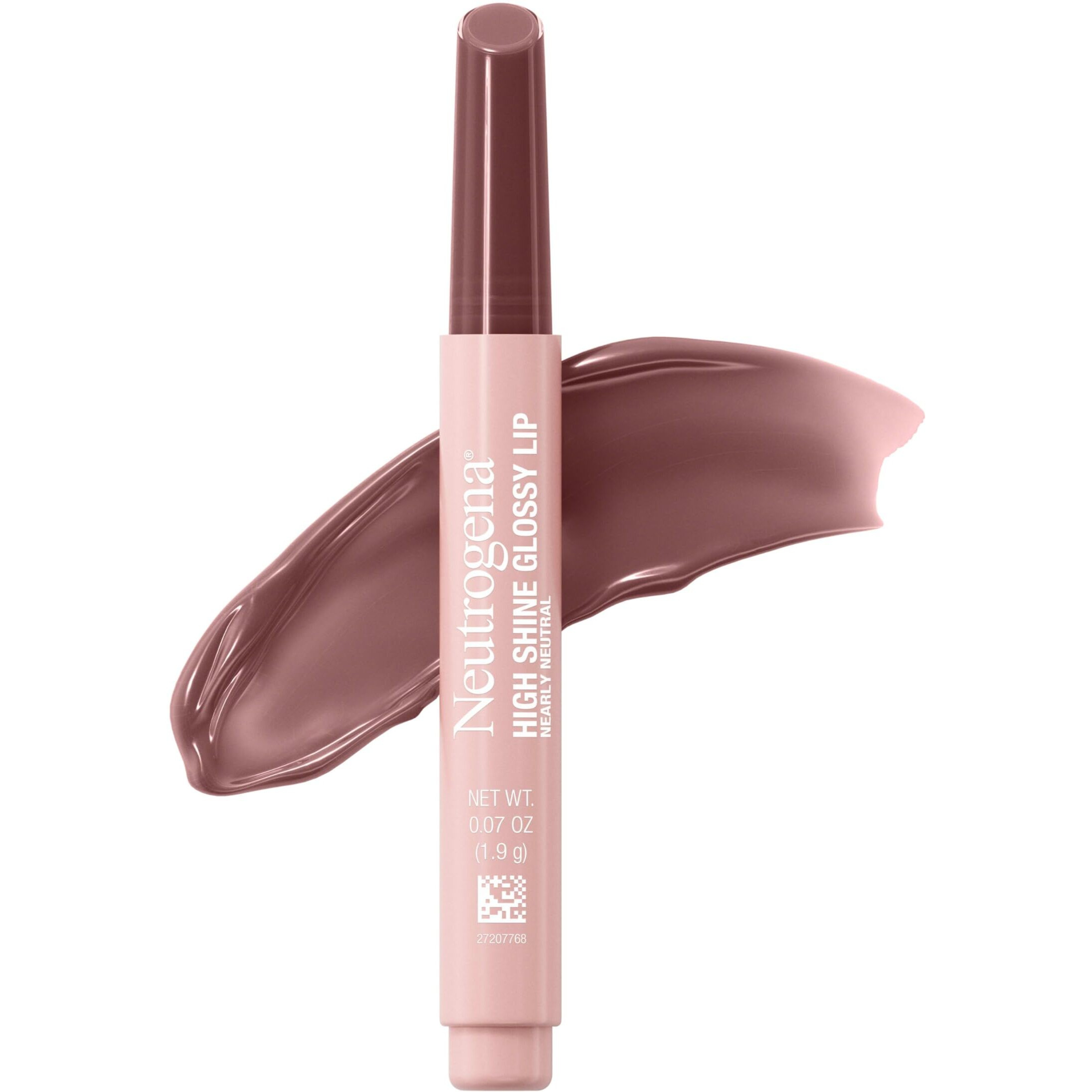 High Shine Glossy Lip, Nourishing Lip Gloss With Maracuja Oil, Antioxidant Vitamin E & Vitamins, Non-Retractable, Buildable Pigmented Color, Nearly Neutral, 0.07 Oz