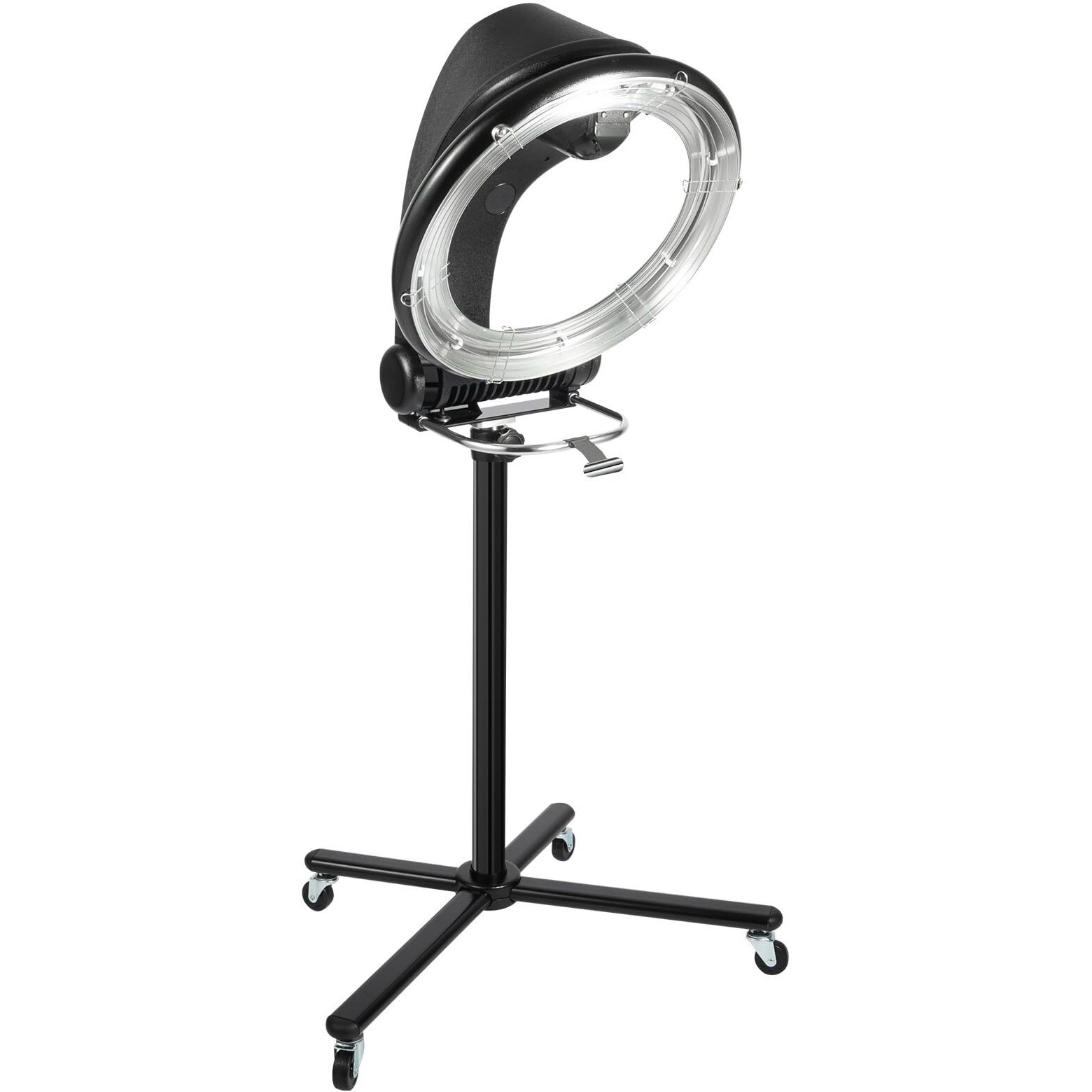 Orbiting Infrared Hair Dryer,1000 W Free-Stand Hair Dryer With Universal Wheels,Perm Processor Stand Hair Dyeing For Hair Care,Dyeing,Oil Treatment (Black 5)