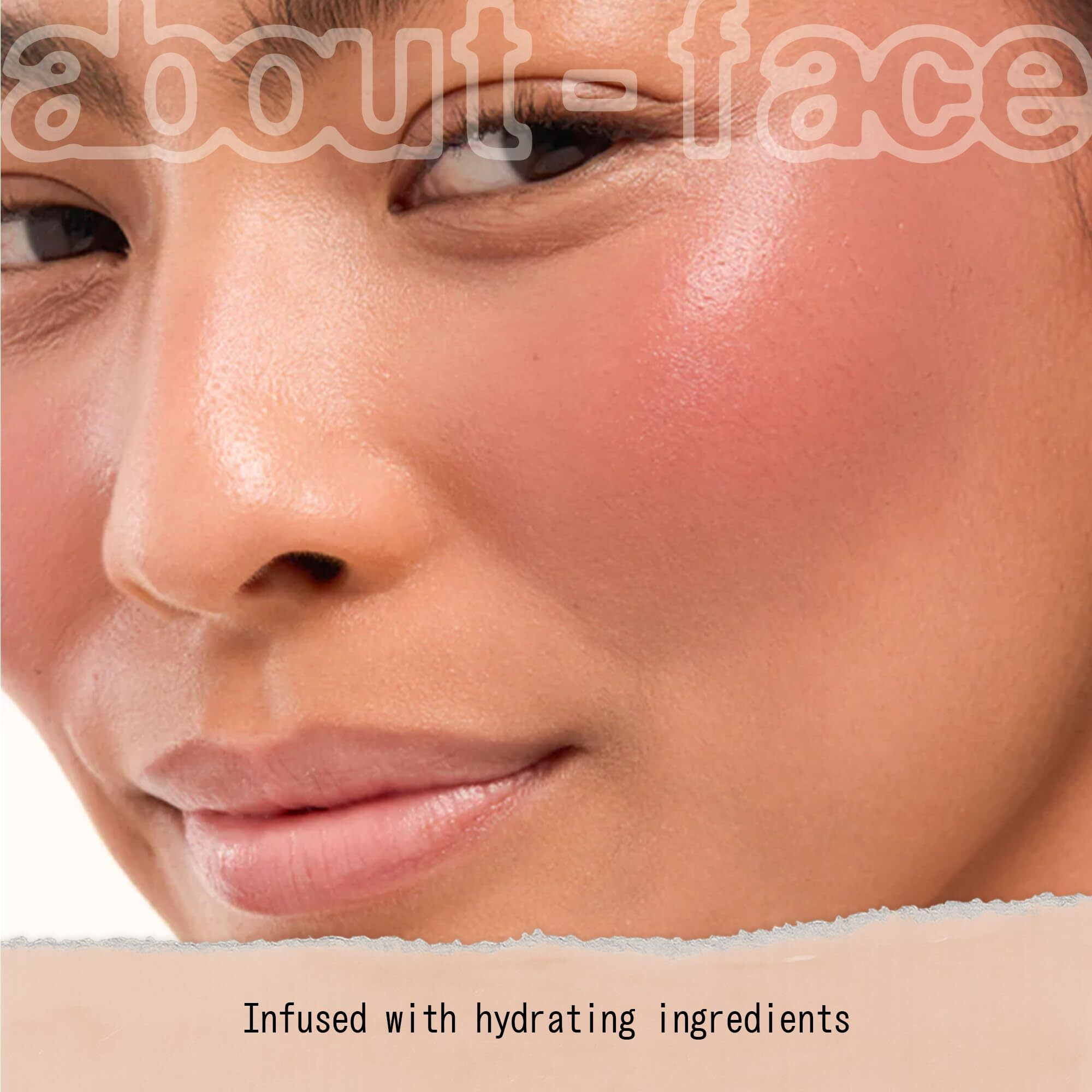 About-Face Blush Rush Liquid Blush - Hydrating, Buildable Formula With Jojoba Oil, Hyaluronic Acid, And Squalane - Long-Lasting Dewy Finish - Vegan & Cruelty-Free (Grand Prix - Rich Brown)