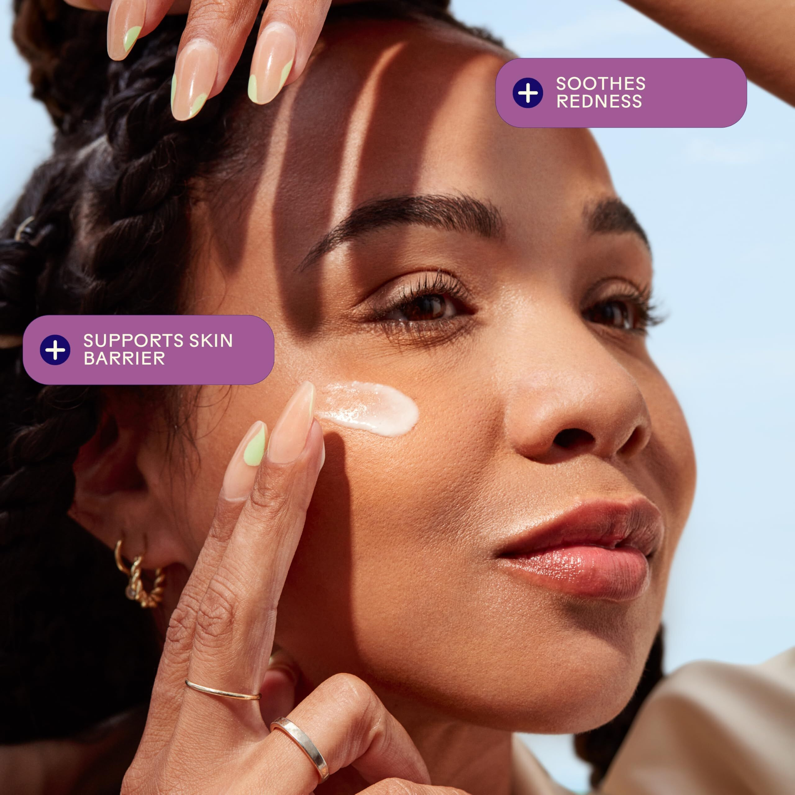 Three Ships Replenish Barrier Repair Serum With Ceramides + Blueberry Oil - Soothing Face Serum, Supports Skin Barrier And Reduces Redness (1 Floz)