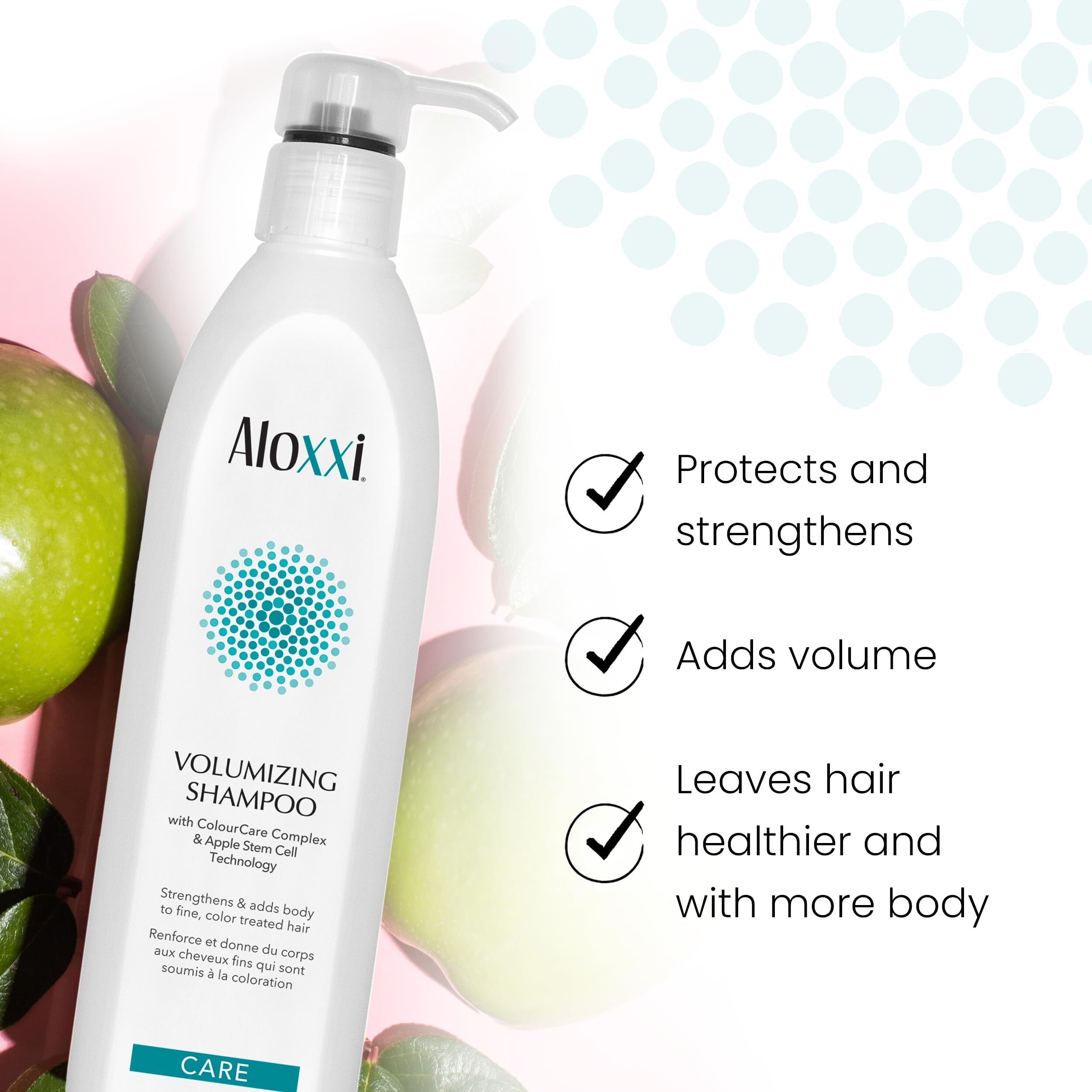 Aloxxi Hair Volumizing Shampoo - Hair Thickening Shampoo For Fine Or Thin Hair - Olive & Grapeseed Oils For Color-Treated Hair - Paraben & Sulfate Free, 33.8 Fl.Oz