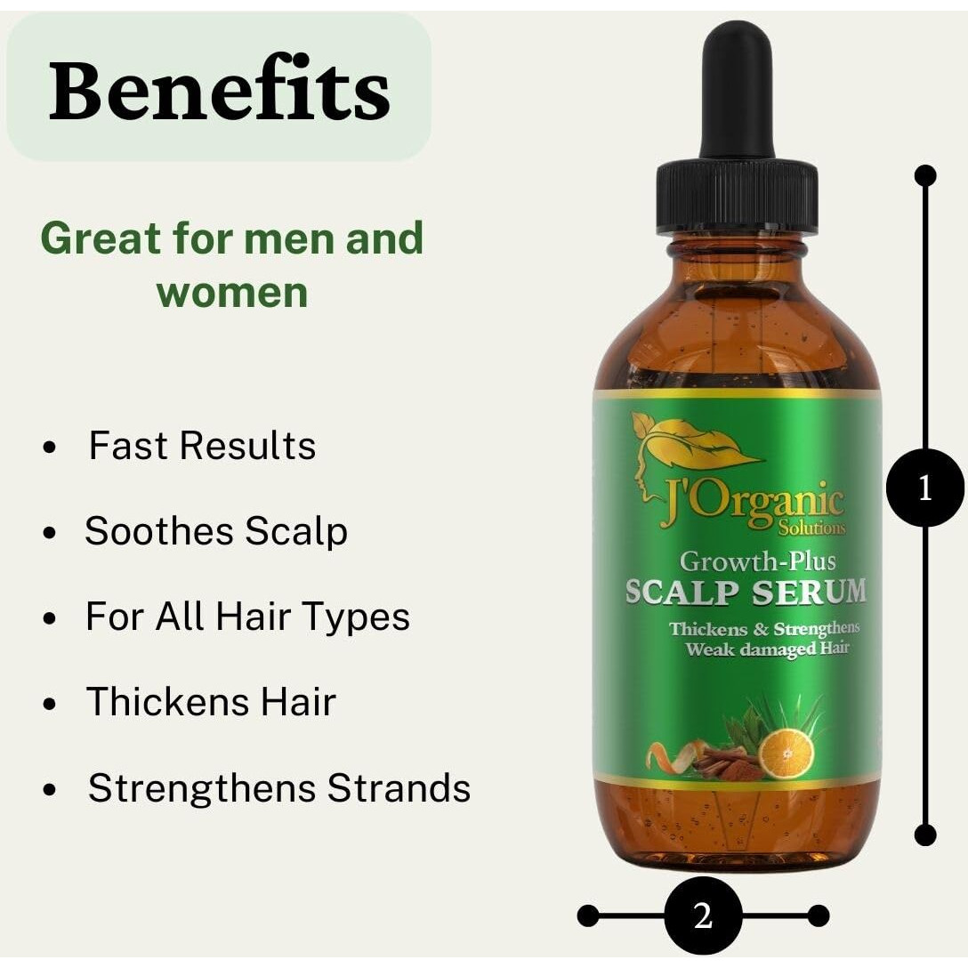 J'Organic Solutions Growth-Plus Scalp Nourishing Oil (2 Oz) (2 Oz)