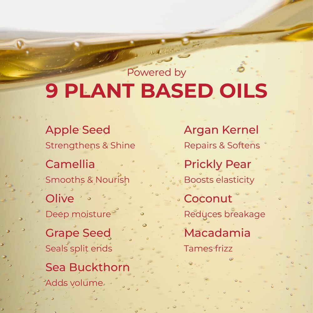 Moev Annurcatin Hair Oil Essence, Heat Protect Hair Serum, Korean Nourishing Perfumed Oil For Dry, Frizzy, Damaged Hair, Anti-Frizz With Apple Seed Oil, Lightweight For Shine And Softness 2.7 Fl.Oz.