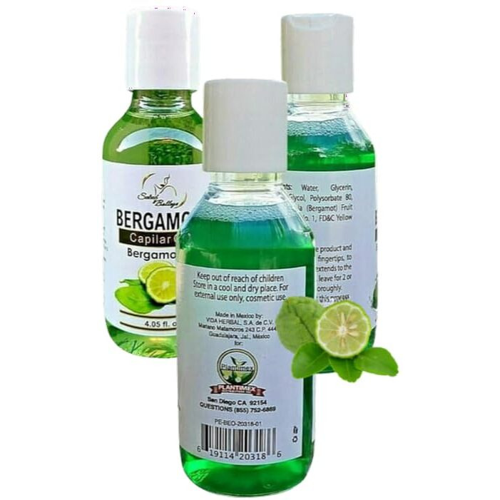 Bergamota Shampoo (16.23 Fl. Oz) + Conditioner (16.23) + Beauty Oil (4 Fl. Oz) Alma Belleza's Bergamota Hair Care Set