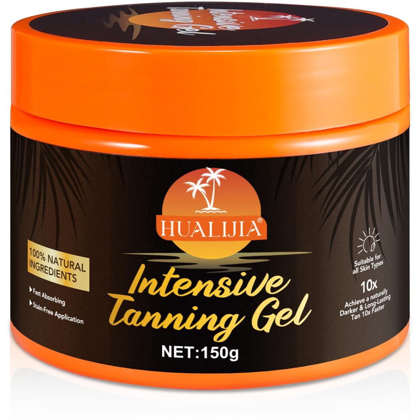 Intensive Tanning Gel,Tanning Accelerator Cream, Instant Tan Enhancer, Self Tanner Oil, Achieve A Natural, Faster & Longer-Lasting With Premium Natural Ingredients, 5.29 Fl Oz