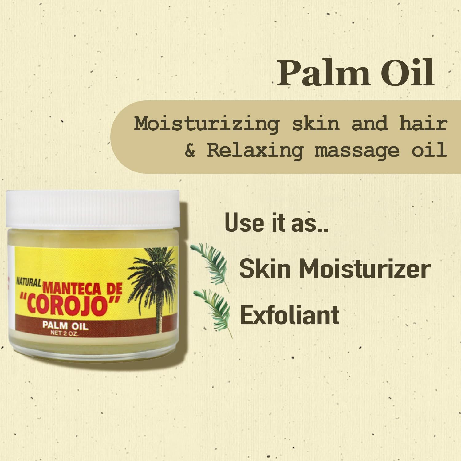 Phamark Manteca De Corojo Palm Oil 2Oz