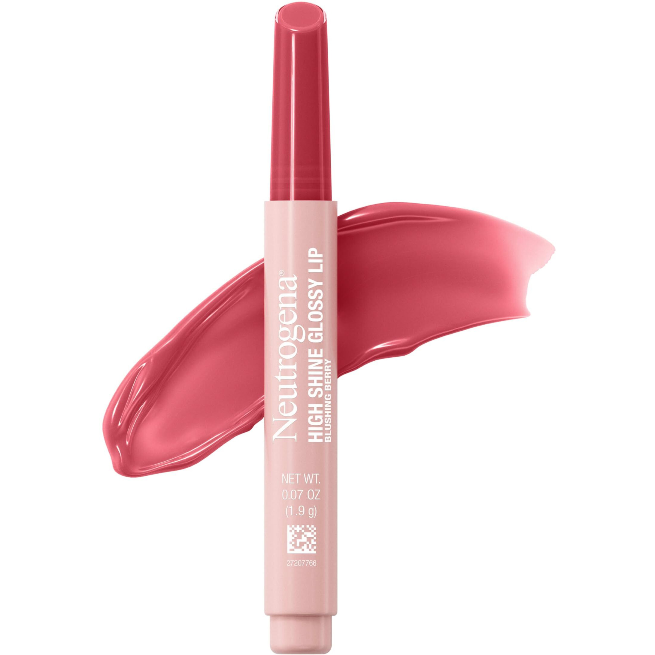 High Shine Glossy Lip, Nourishing Lip Gloss With Maracuja Oil, Antioxidant Vitamin E & Vitamins, Non-Retractable, Buildable Pigmented Color, Blushing Berry, 0.07 Oz