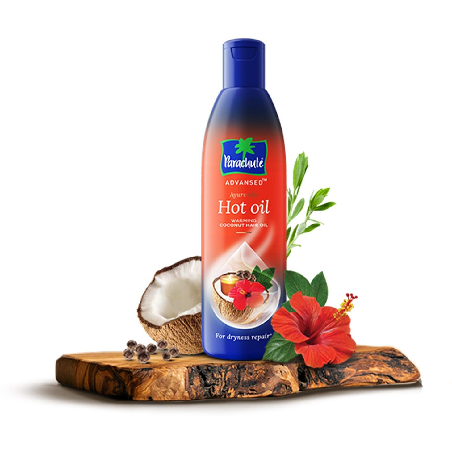Parachute Advansed Ayurvedic Hot Oil| Warming Coconut Hair Oil With 5 Ayurvedic Ingredients| Fights Frizzy & Dry Hair | Nourishes & Promotes Hair Growth | Anti-Dandruff|6.4 Fl.Oz.