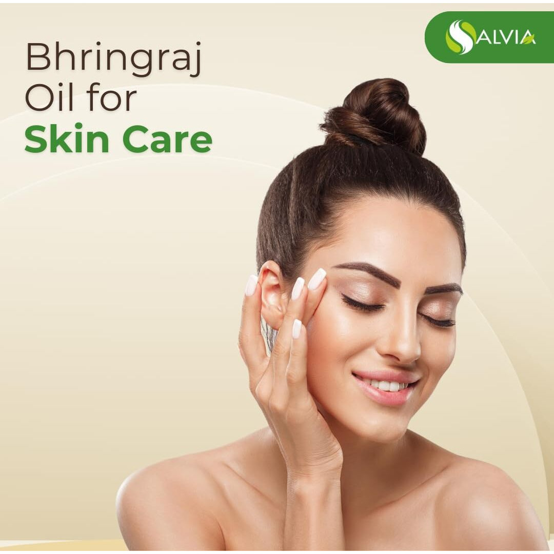 Salvia Bhringraj Oil (Eclipta Alba) - Undiluted Uncut Cold Pressed Premium Oil (500Ml (16.9 Fl Oz))