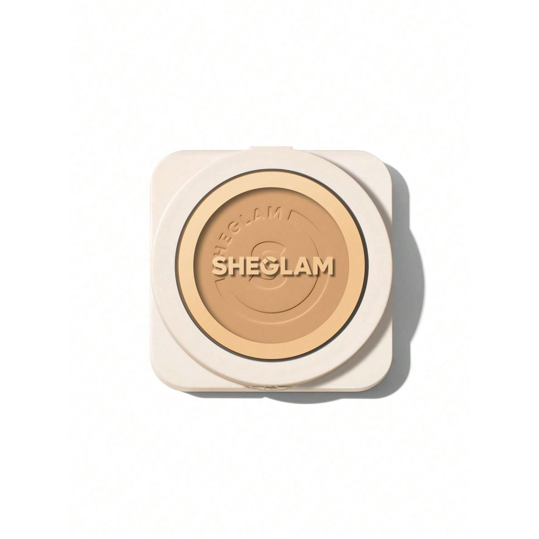Sheglam Skin-Focus Full Coverage Powder Foundation Oil-Control Lightweight Face Pressed Powder Makeup-Shell