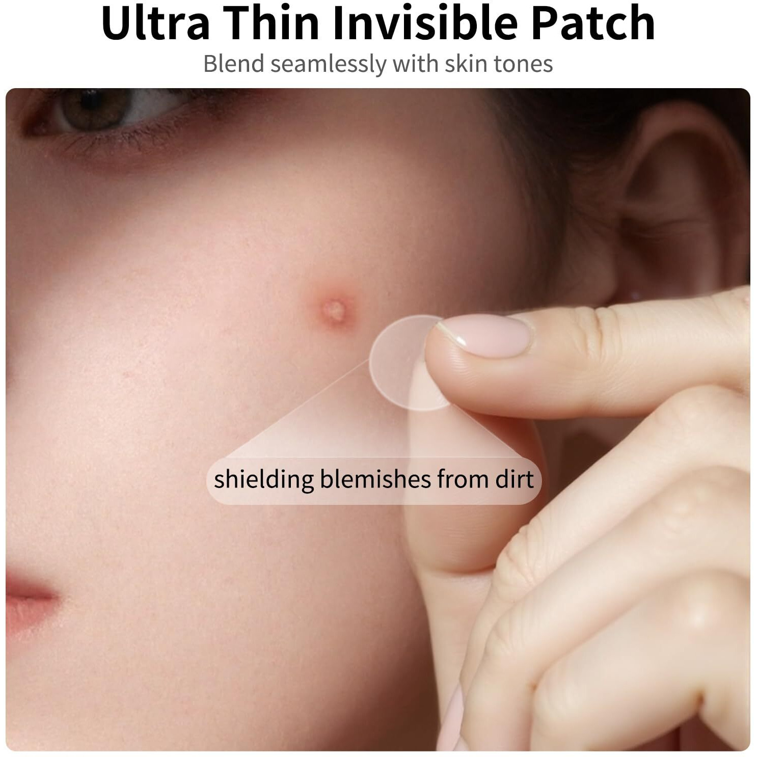 Amifiy Pimple Patches With Hydrocolloid & Tea Tree - Invisible Acne Stickers For Face, Oil-Absorbing Zit Dots, Vegan & Cruelty-Free Blemish Treatment, 50 Count (10Mm/12Mm/14Mm)