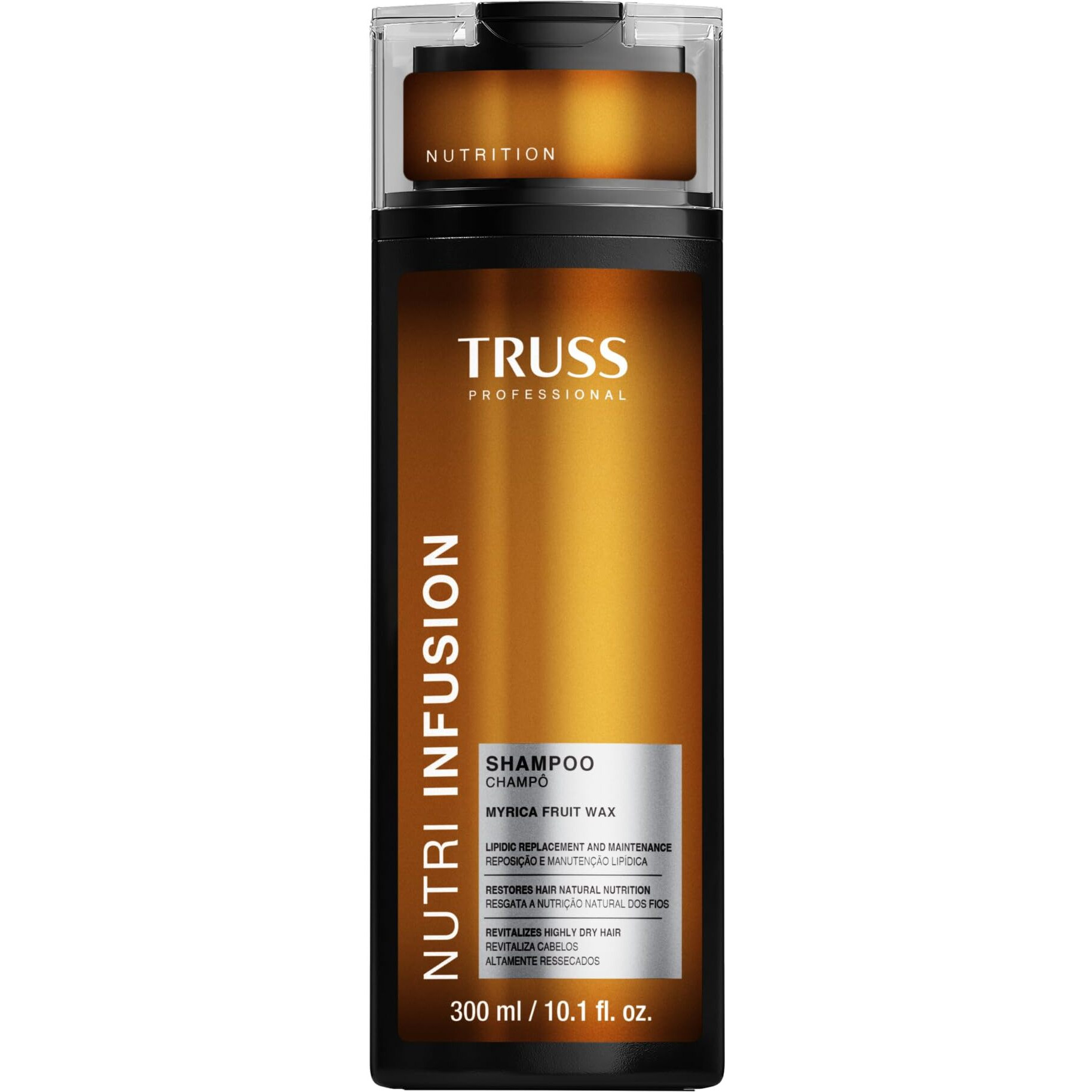 Truss Nutri Infusion Hair Shampoo For Women - Cleansing Shampoo For Dry, Damaged Hair - Restores Natural Moisture Balance With Myrica Fruit Wax & Miracle Oils (10.14 Fl Oz)