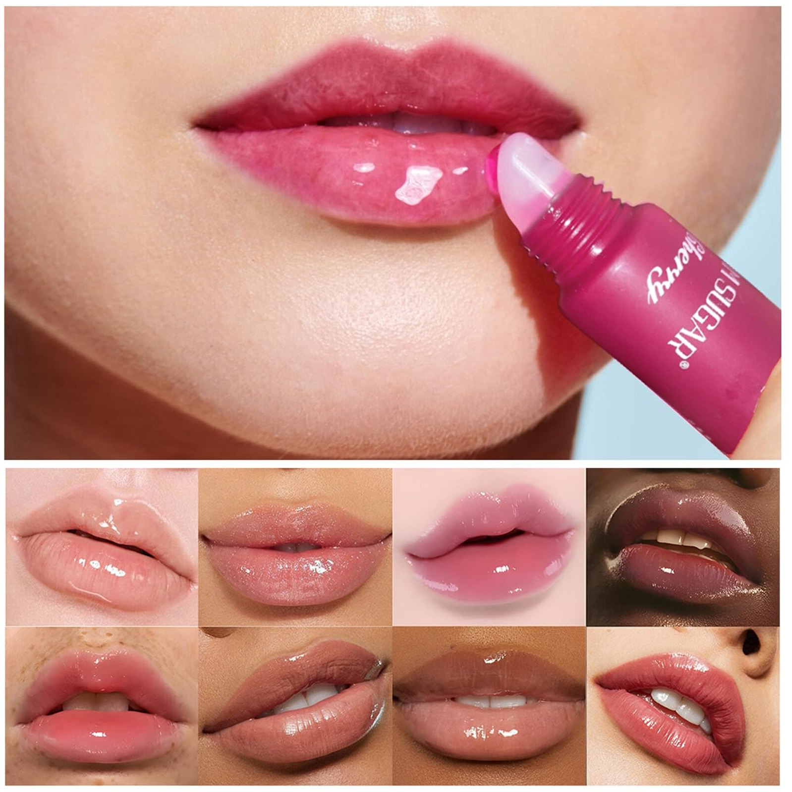 5 Colors Butter Lip Balm Hydrating Lip Gloss, High Shine Nude Color Lip Tint Finish Lip Glow Oil, Lipgloss Lip Care Makeup Gift, Lip Gloss For Women