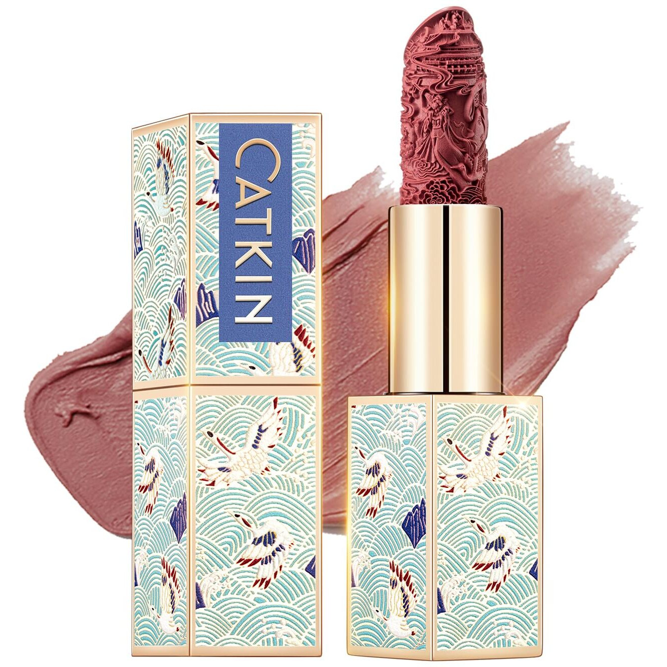 Catkin Moist Lipstick Hydrating High Impact Color Infused With Vitamin E And Avocado Oil Smooth Soft Texture Long Lasting Matte Finish 168