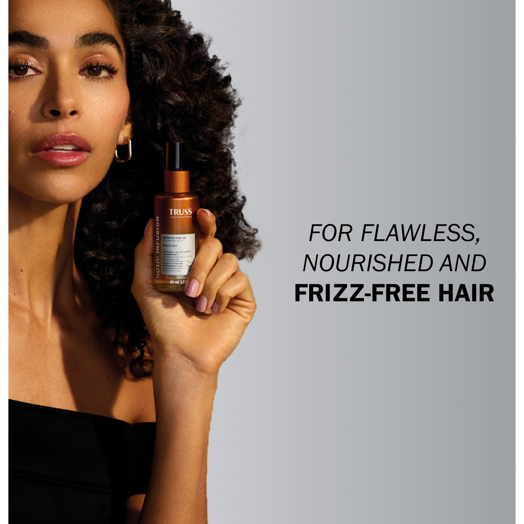 Truss Nutri Infusion Hair Oil For Damaged Hair - Hydrating, Anti-Frizz Finishing Oil - Provides Deep Nourishment, Heat Protection And Shine (2 Fl Oz)