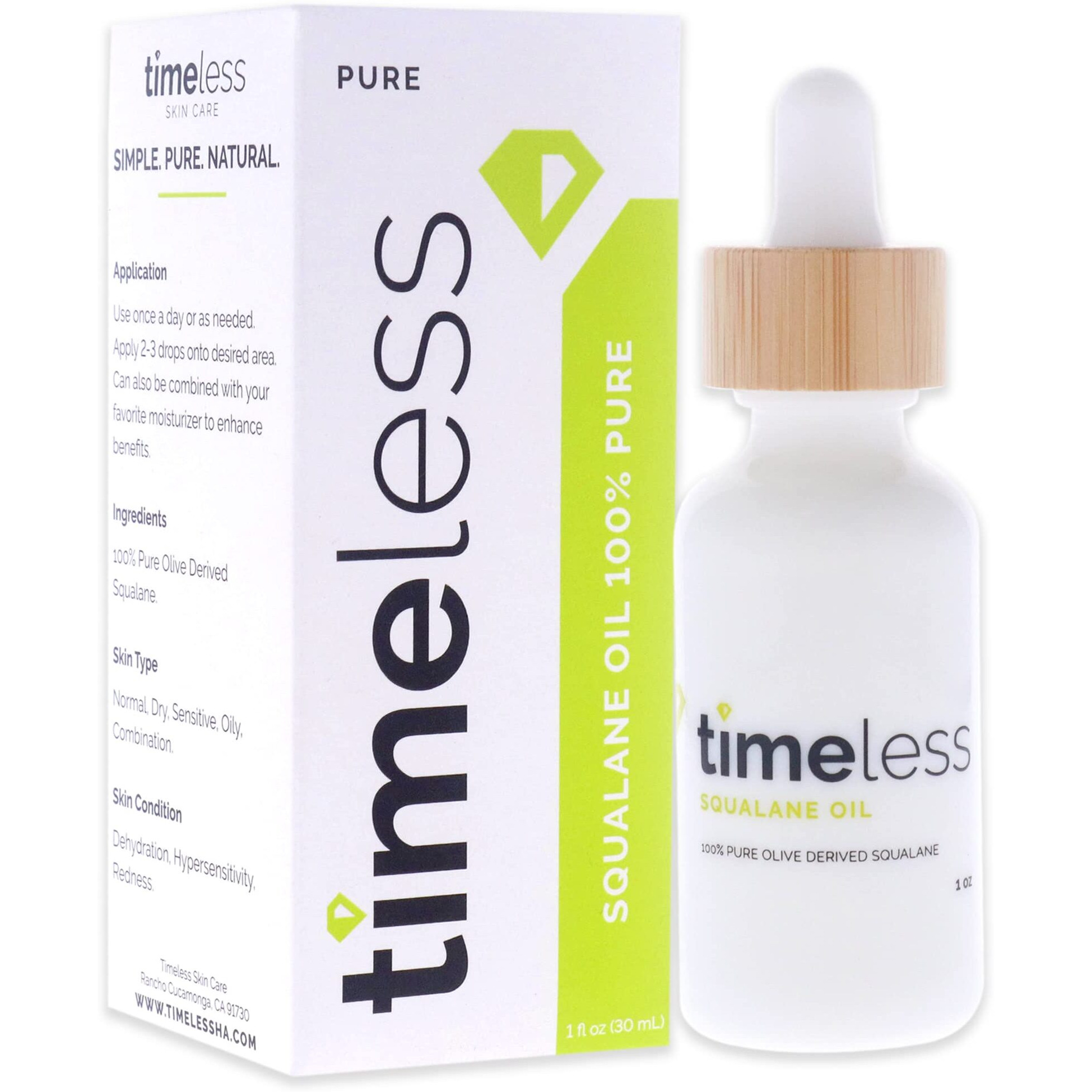 Timeless Squalane 100 Percent Pure Oil Unisex 1 Oz