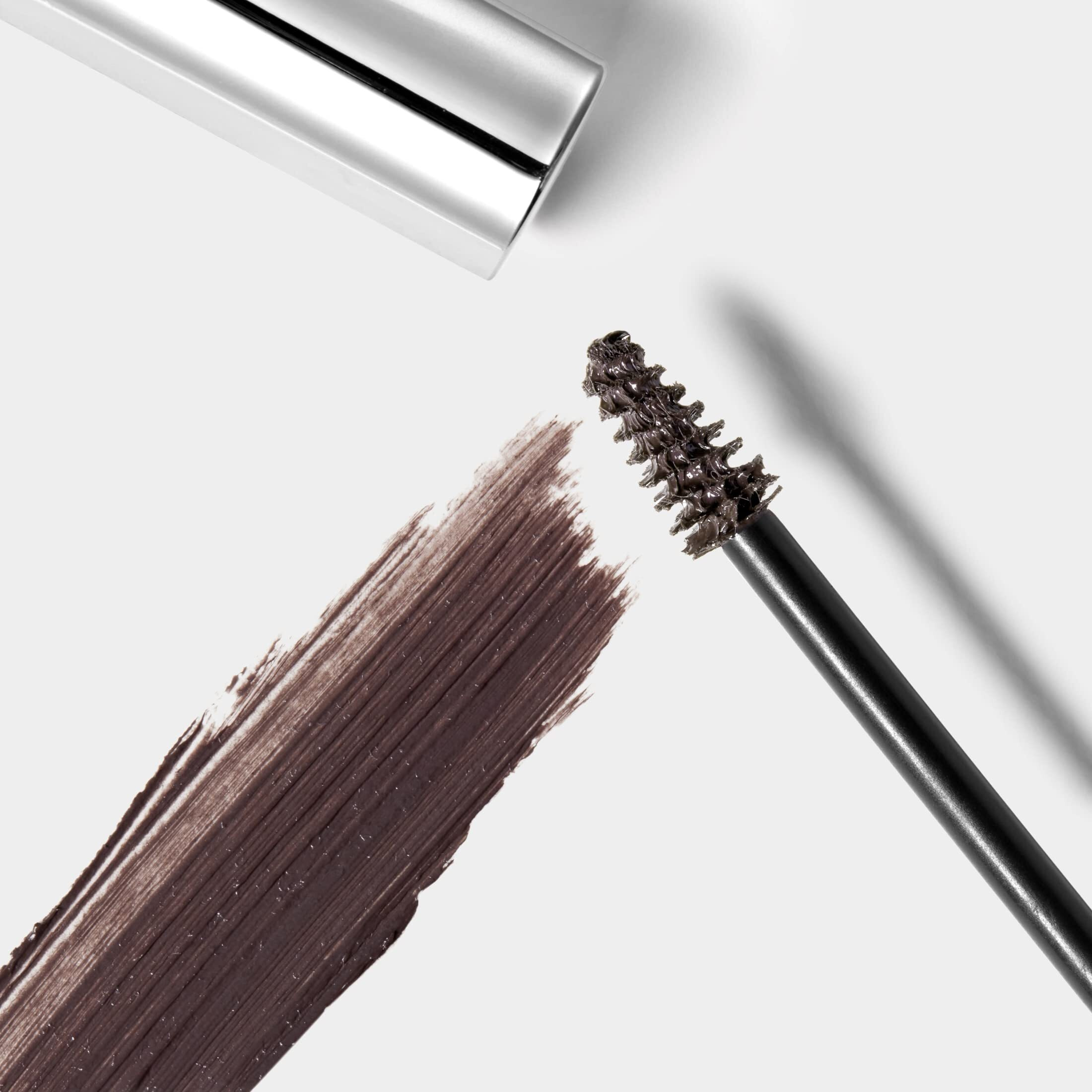 Eyeko Fluffy Brow - Shade 5 Warm Black Brown- Fiber Enhanced Tinted Brow Gel - Volume & Hold - With Castor Oil And Vitamin E - Vegan 8Ml