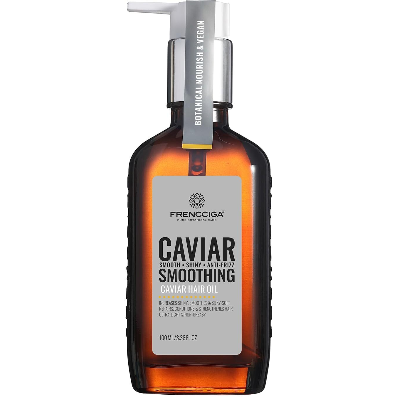 Frencciga Caviar Anti-Aging Hair Oil, Luxurious Caviar Oil Hail Serum Treatment For Revitalized, Youthful-Looking Hair 100Ml