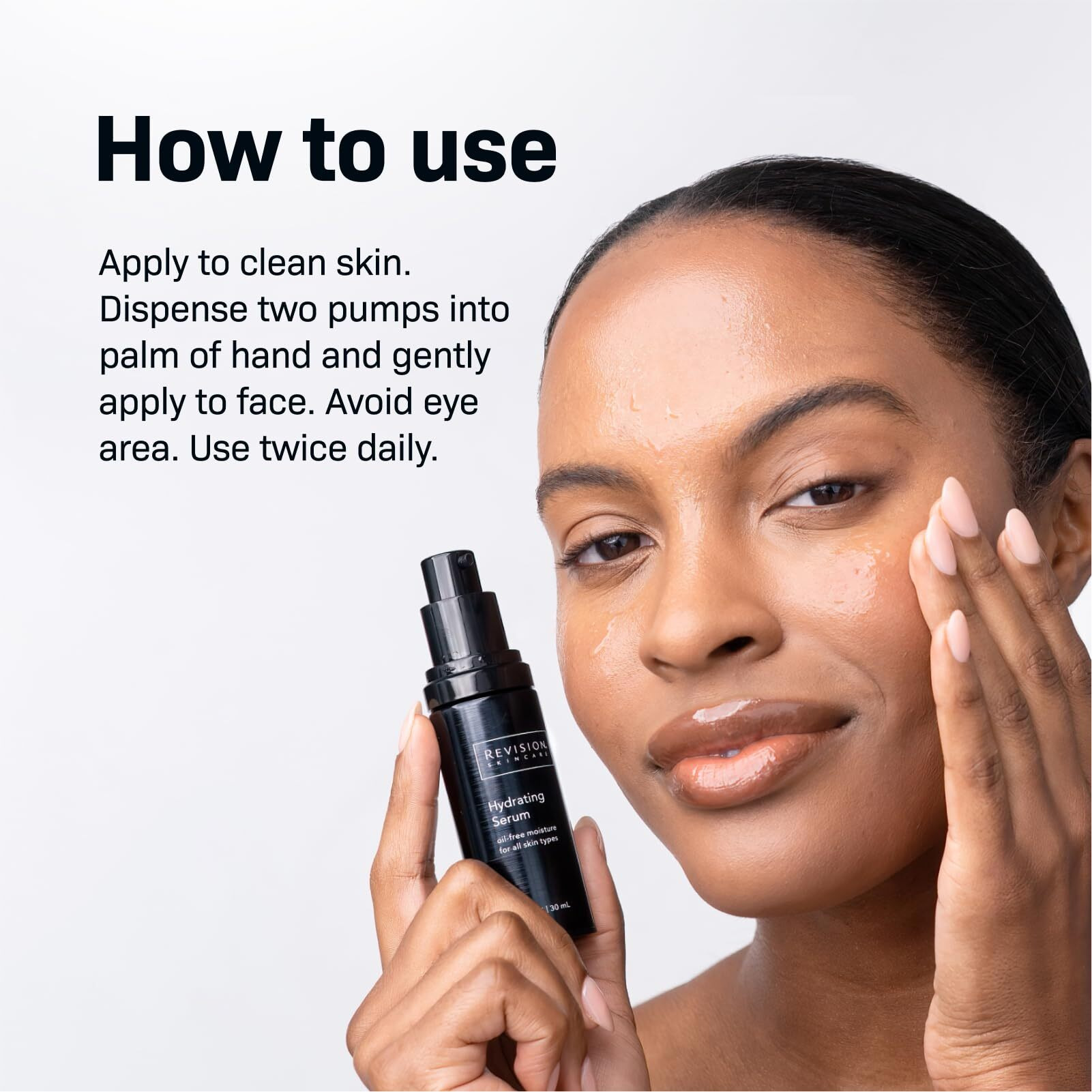 Revision Skincare Hydrating Serum, Moisturizing Anti Aging Serum, Oil Free Formula With Two Forms Of Hyaluronic Acid, 0.5 Fl Oz