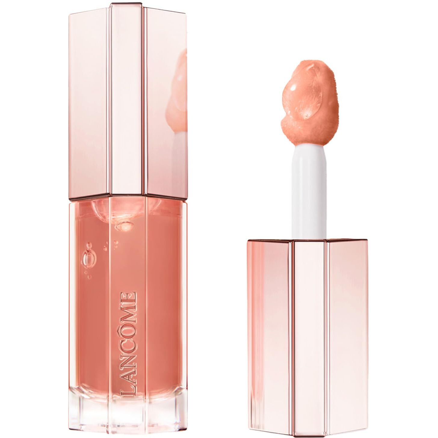 Lancme Lip Idle Juicytreat Oil-In-Gloss -24Hr Hydrating Gloss With Squalane For Instant Shine - 25 Toffee Talk