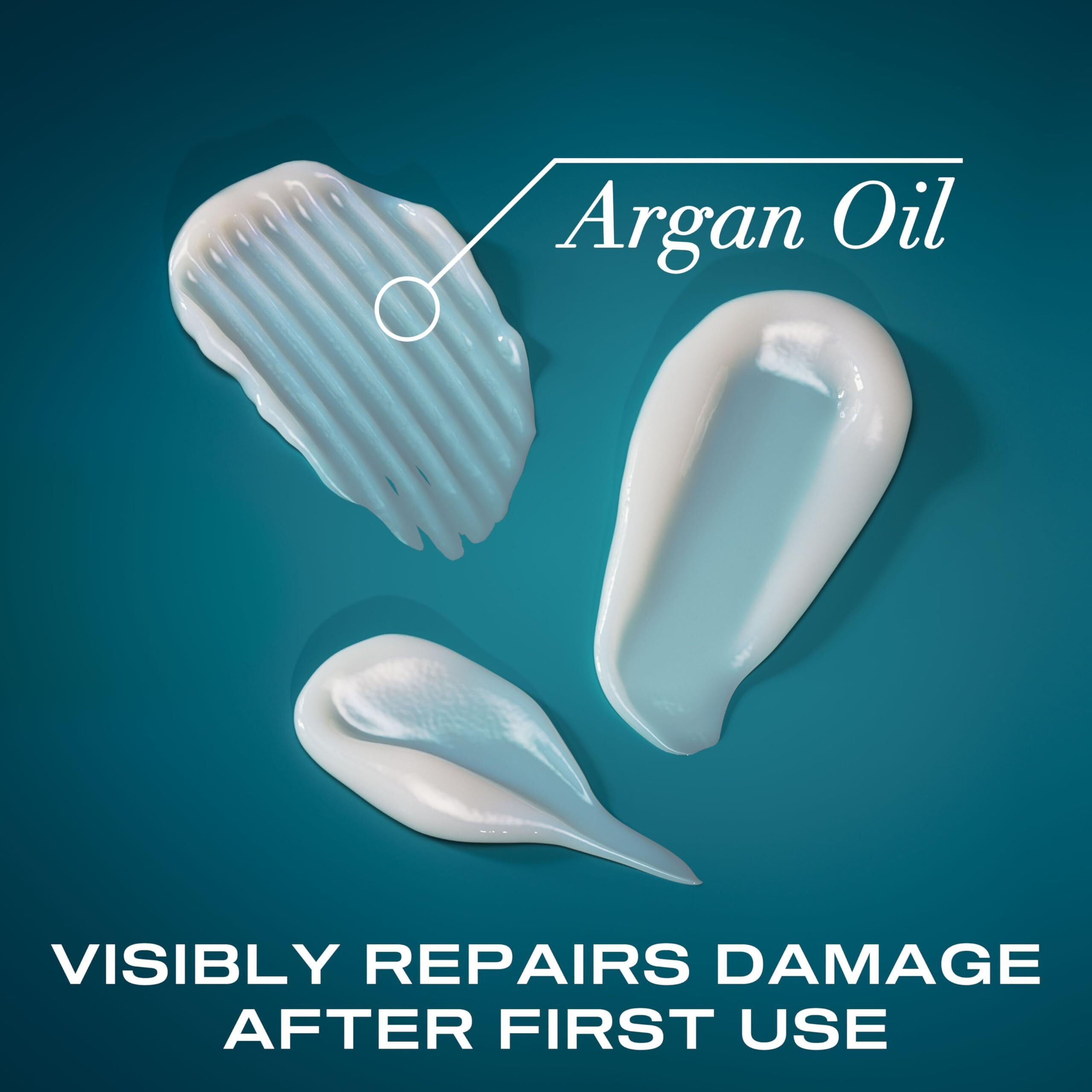 Ogx Renewing + Argan Oil Of Morocco Travel Size Hair Care Set, Damage Repairing Shampoo And Conditioner, 2X 3 Fl. Oz, And Ogx Extra Penetrating Hair Oil Treatment, 3.3 Fl. Oz, 3 Items