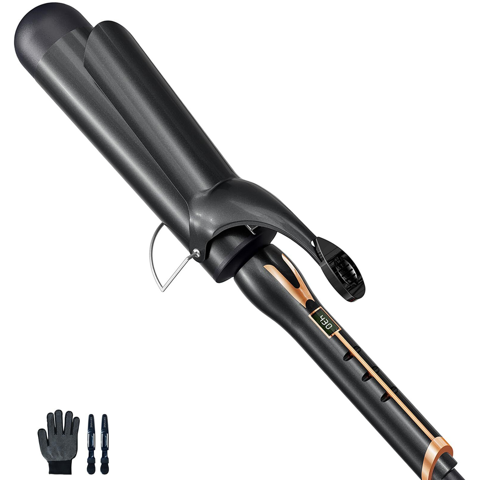 Orynne Curling Iron 2 Inch, Large Barrel Curling Iron For Long Hair, 2 Inch Curling Iron Ceramic Barrel With Argan Oil Infused, 14 Heat Settings
