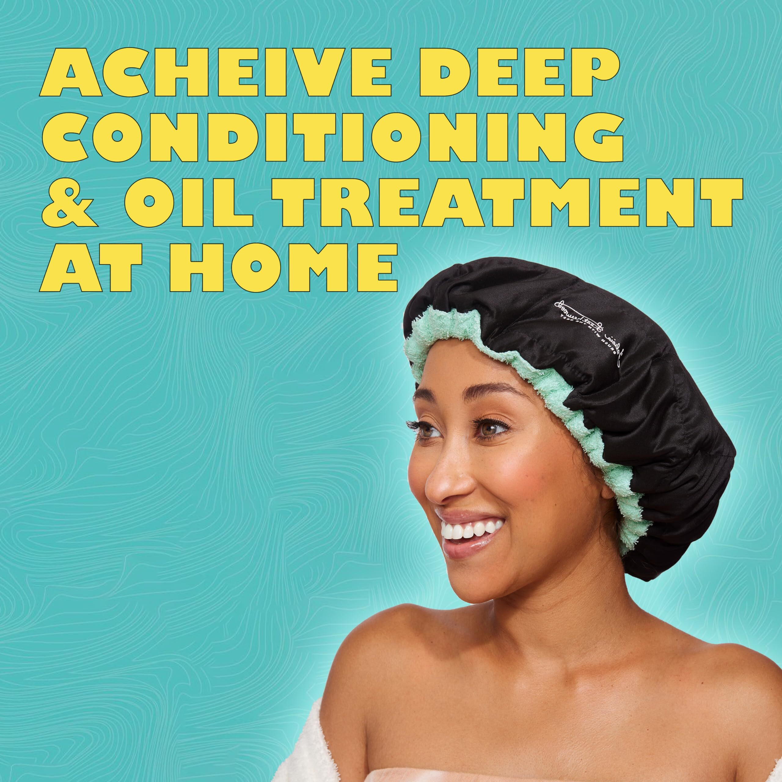 Heat Cap For Deep Conditioning & Oil Treatments - Cordless Microwaveable Heating Cap For Natural, Kinky, Curly, Wavy, 4C, Straight Hair - Flaxseed Bonnet Retains Heat For 20-30 Min - Purple