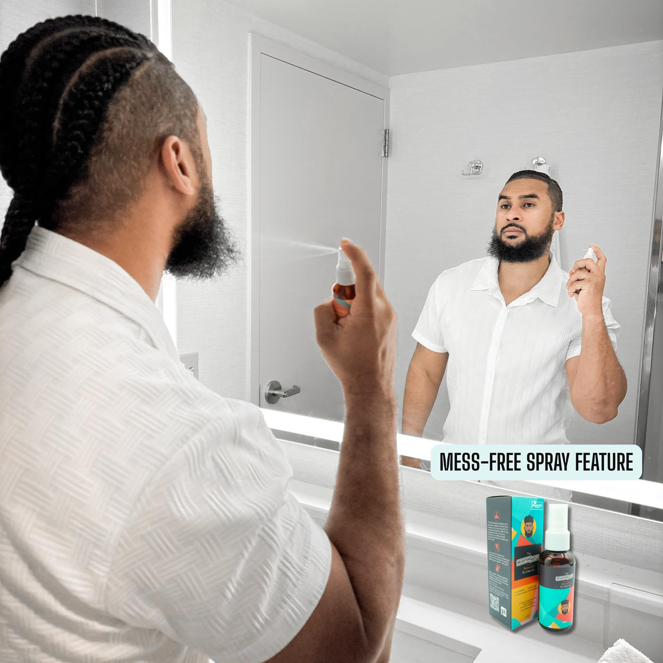 Everydayhustle Beard Oil Spray For Men - Premium Beard Formula For Daily Grooming, Moisturizing, And Extra Shine, For All Beard Types, Cloves Scent, 60Ml