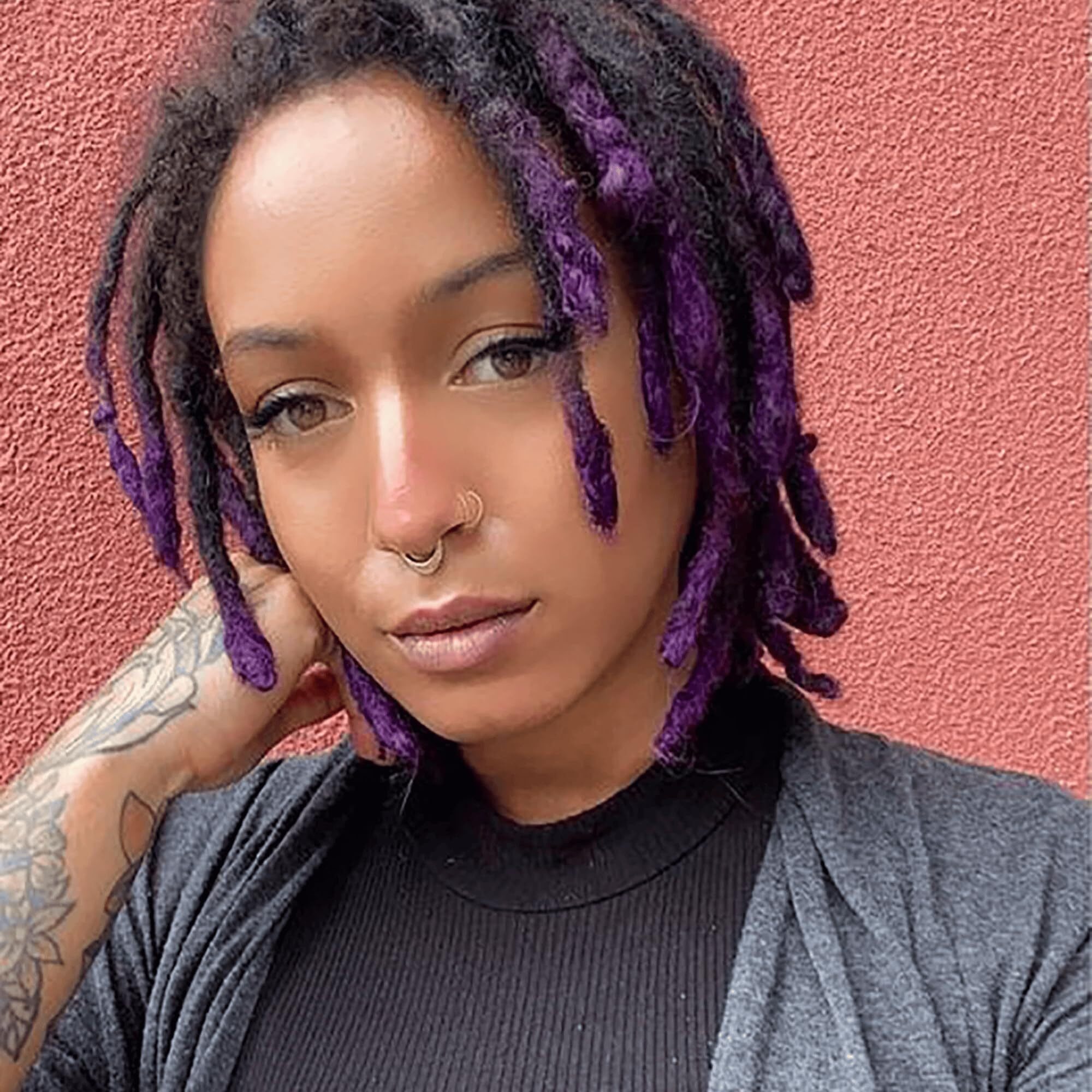 Overtone Color Depositing Semi-Permanent Hair Dye Conditioner - 8 Oz For Natural & Color-Treated Hair, Moisturizing Shea Butter & Coconut Oil - Vegan & Cruelty-Free, Vibrant Purple