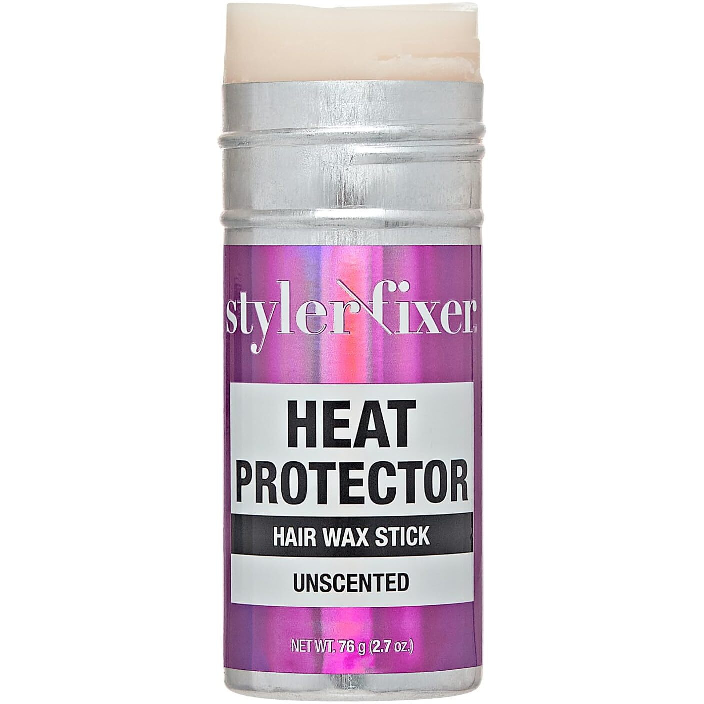 Red By Kiss Style Fixer 2-In-1 Hair Wax Stick Heat Protector Up To 460F, Avocado Oil, Biotin & 18 Amino Acids, Smooth Flyaway, Wigs & Natural Hair (2.7 Oz, Unscented)