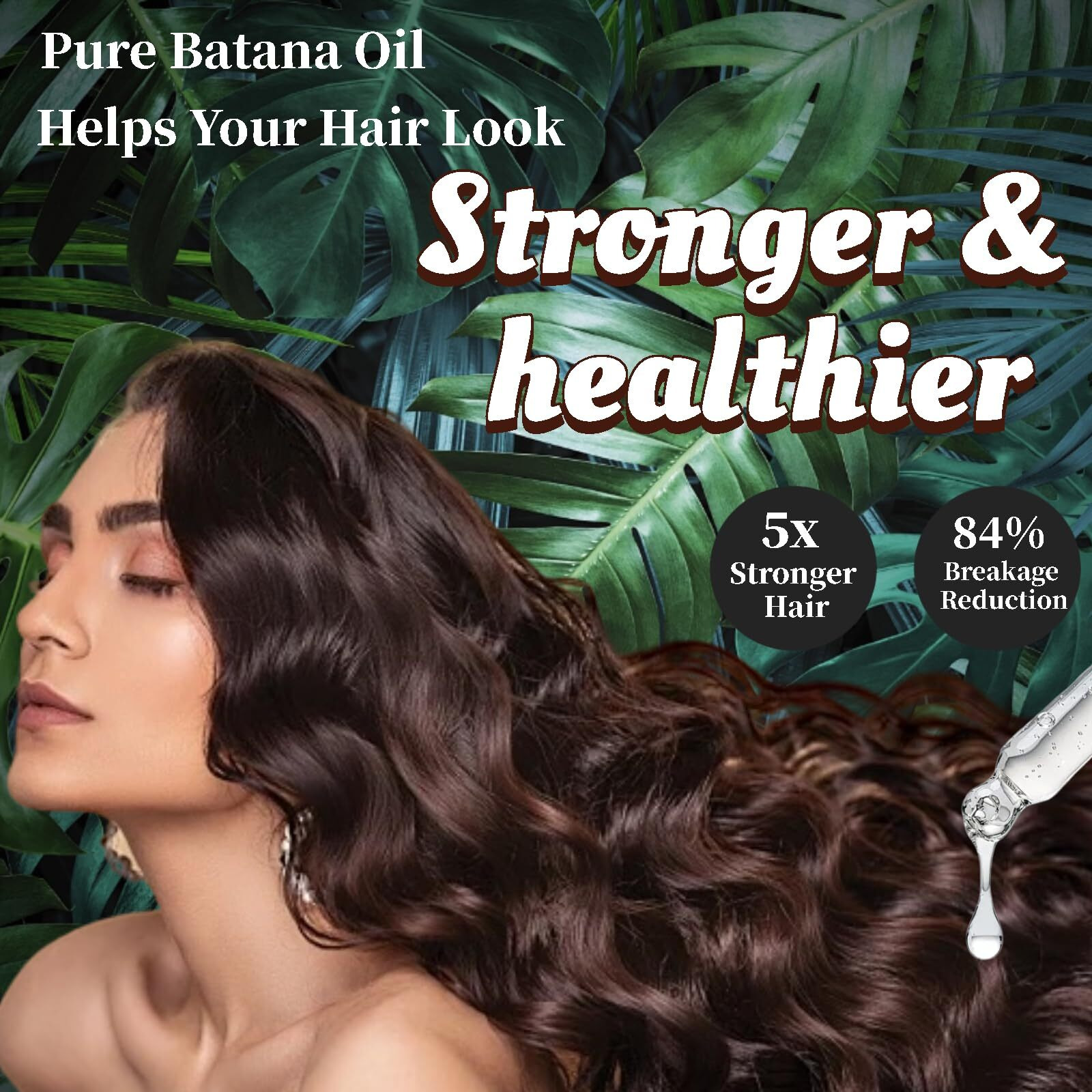 Batana Oil For Hair Growth, Upgrade 100% Natural Raw Batana Oil Unrefined Natural Batana Oil Revitalized Hair Strength - Promotes Hair Thickness For Women & Men Hair Care Oil, 30Ml (1Pcs)