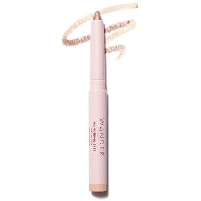 Wander Beauty Wandering Eyes Shadow Stick - Starry-Eyed (Cool Bronze Shimmer) - Smudge And Crease Free Cream Eyeshadow With Tamarind & Jojoba Oil - Illuminate, Line & Define - 0.05 Oz