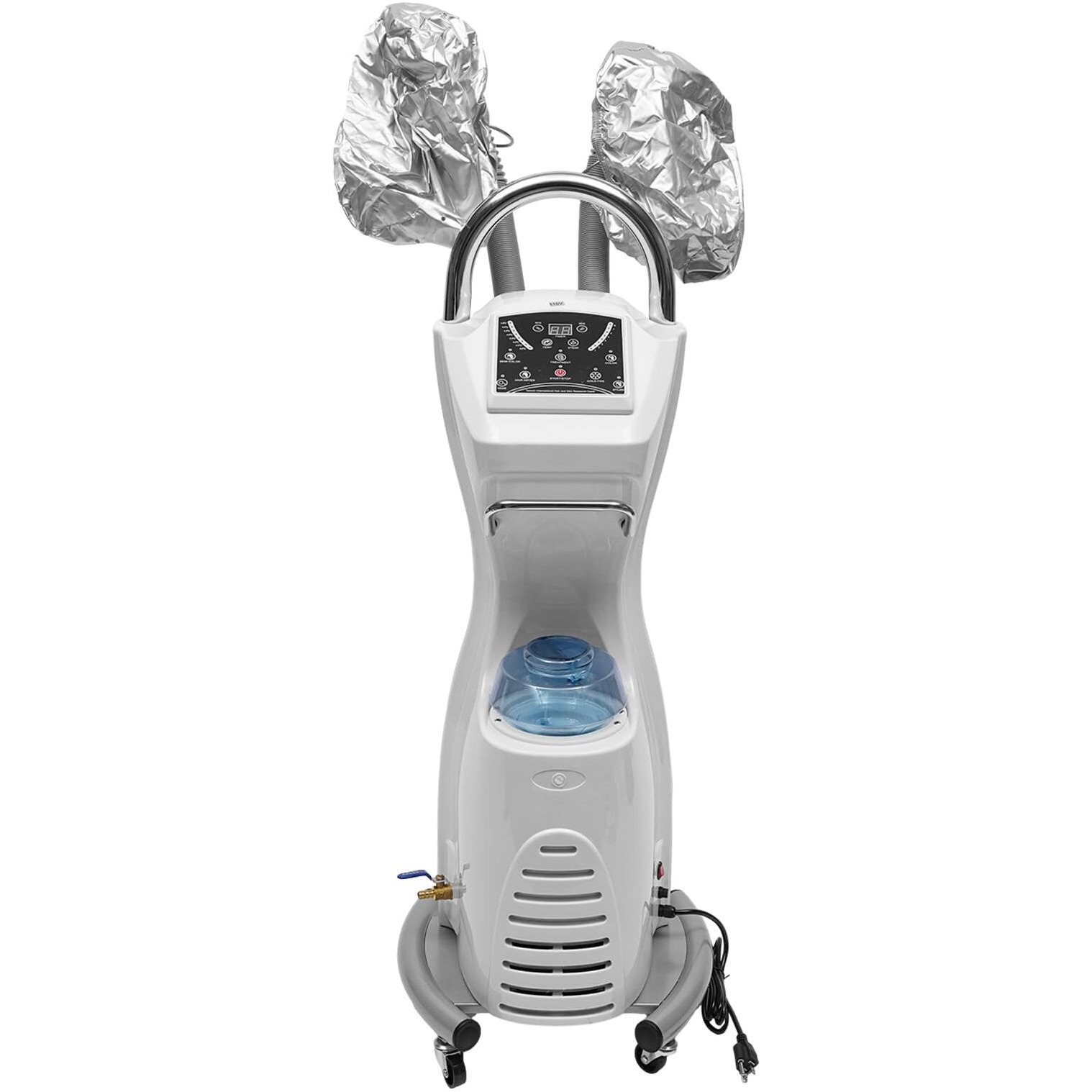 Hair Steamer Micro Mist,Orbiting Hair Dryer,7 In 1 Professional Stand Hair Dyeing Oil Treatment Floor Rolling Machine With Wheels Hairdress Salon Spa Beauty